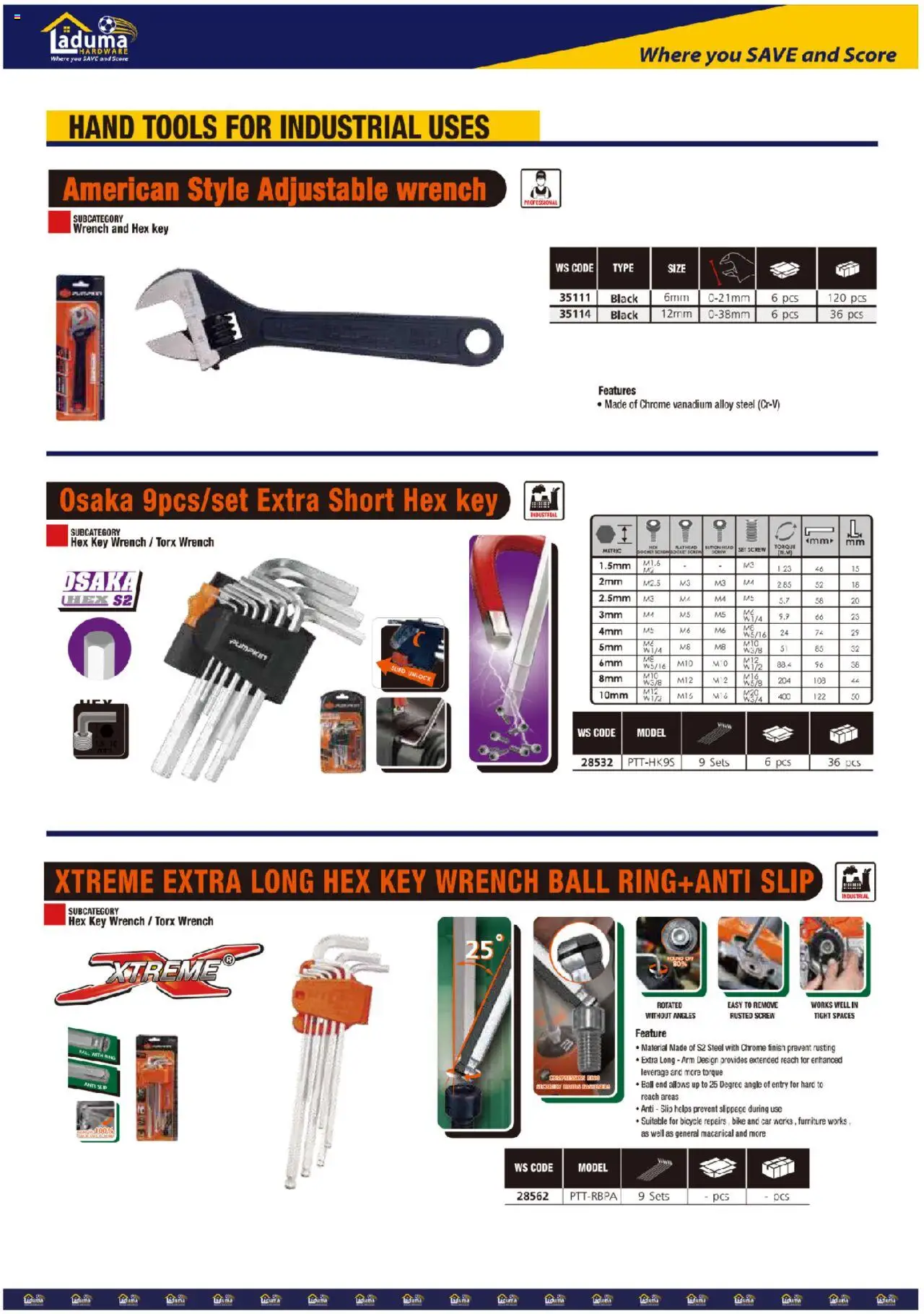 New Laduma Hardware catalogue – valid from 01.06.2024 | Page: 27 | Products: Wrench New Laduma Hardware catalogue – valid from 01.06.2024 | Page: 27 | Products: Wrench