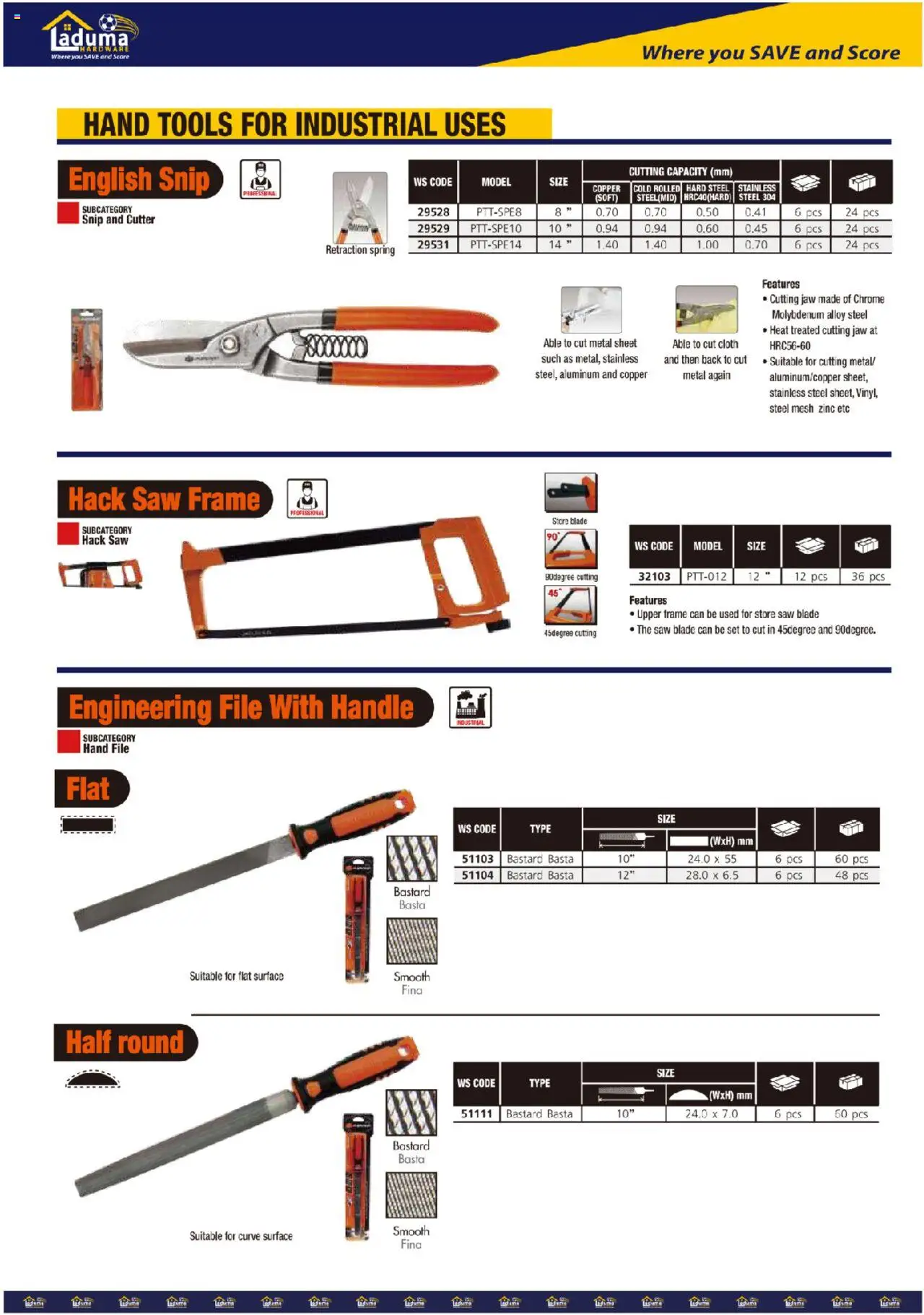 New Laduma Hardware catalogue – valid from 01.06.2024 | Page: 29 | Products: Frame, Cutter New Laduma Hardware catalogue – valid from 01.06.2024 | Page: 29 | Products: Frame, Cutter