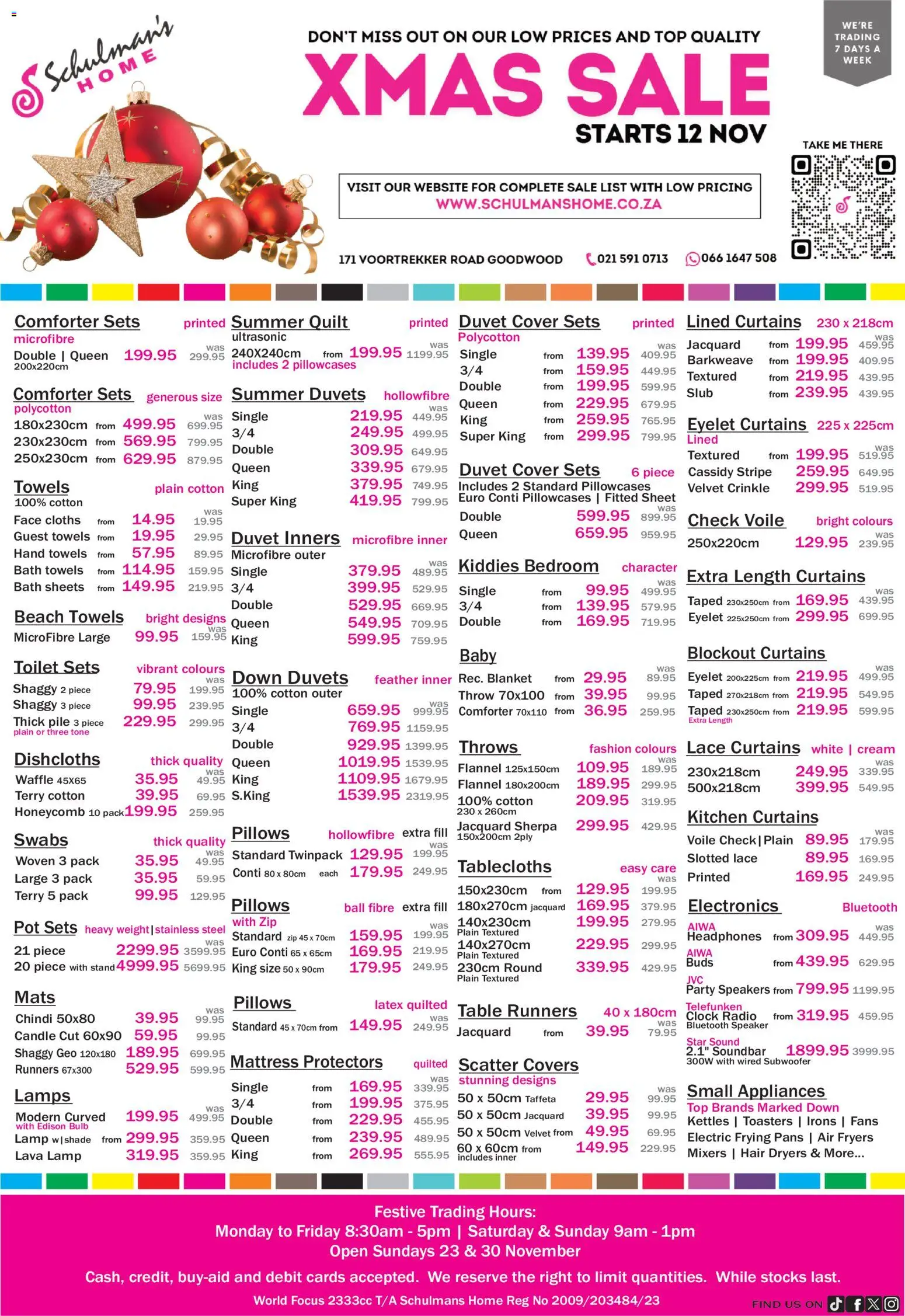 Schulman's Home Specials (from Wednesday 12/11/2025) Online 1 Schulman’s Home Specials (from Wednesday 12/11/2025) Online