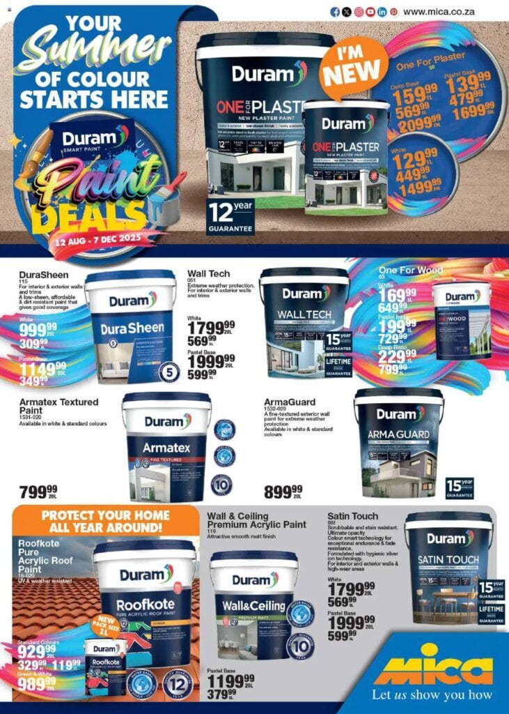 MICA Duram Summer Promotion (12/08/2025 – 07/12/2025) Online