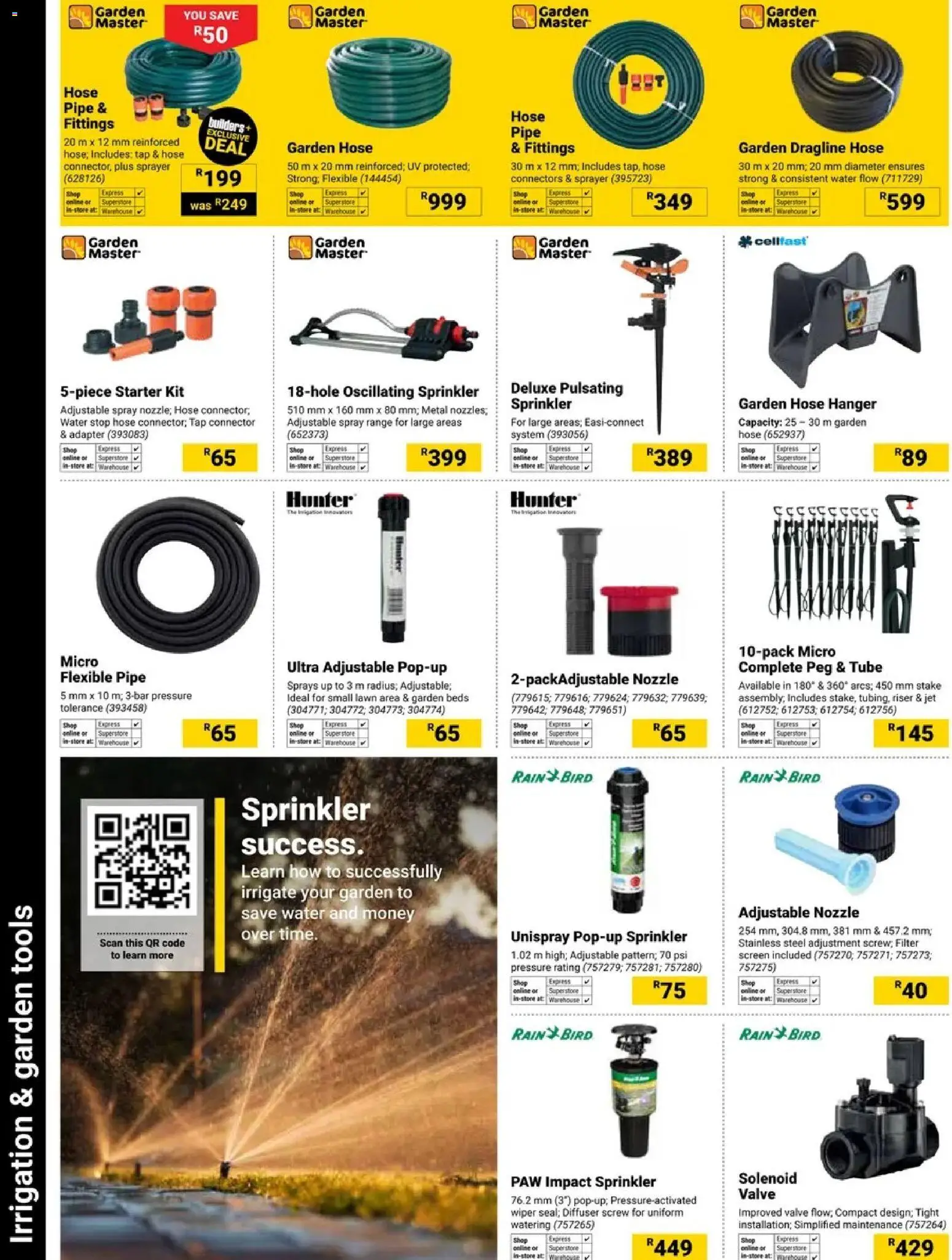New Builders catalogue – valid from 02.12.2025 | Page: 8 | Products: Adapter, Garden hose, Pipe, Water