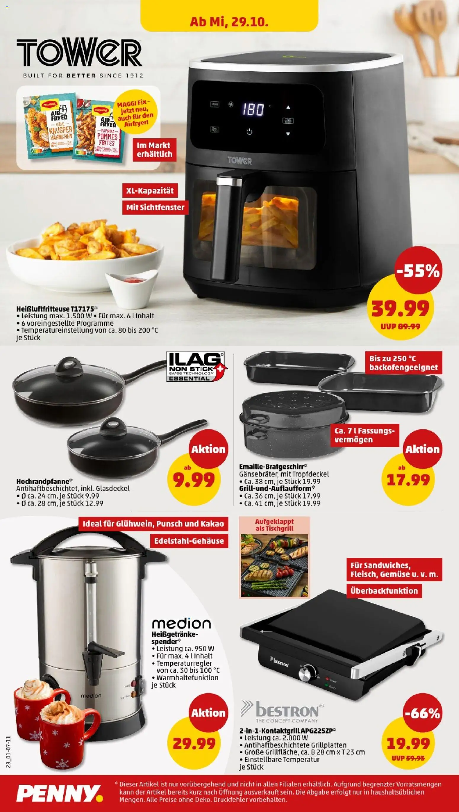 Penny - Sachsen-Anhalt – gültig ab 27.10.2025 | Seite: 30 | Produkte: Maggi, Pommes, Paprika, Heißluftfritteuse Penny - Sachsen-Anhalt – gültig ab 27.10.2025 | Seite: 30 | Produkte: Maggi, Pommes, Paprika, Heißluftfritteuse