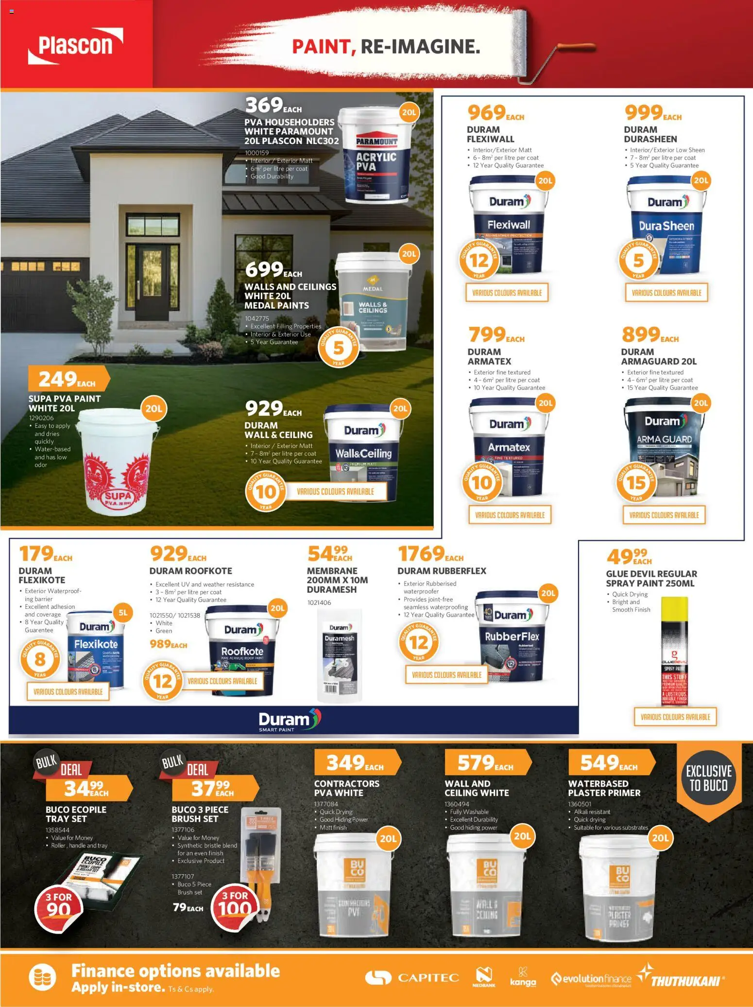 New BUCO catalogue – valid from 01.12.2025 | Page: 4 | Products: Tray, Plaster primer, Brush, Plaster