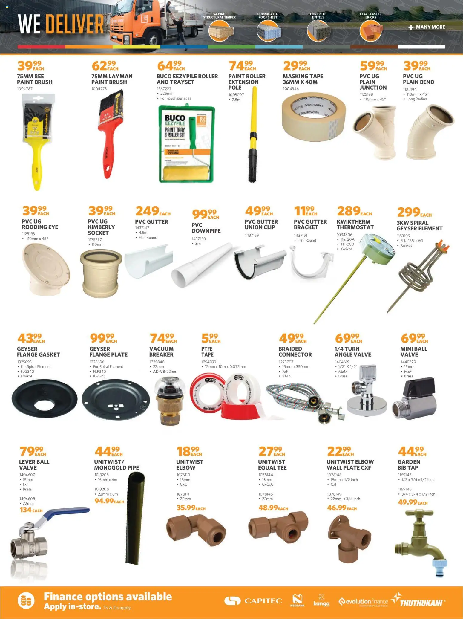New BUCO catalogue – valid from 01.12.2025 | Page: 6 | Products: Tray, Geyser, Valve, Clay