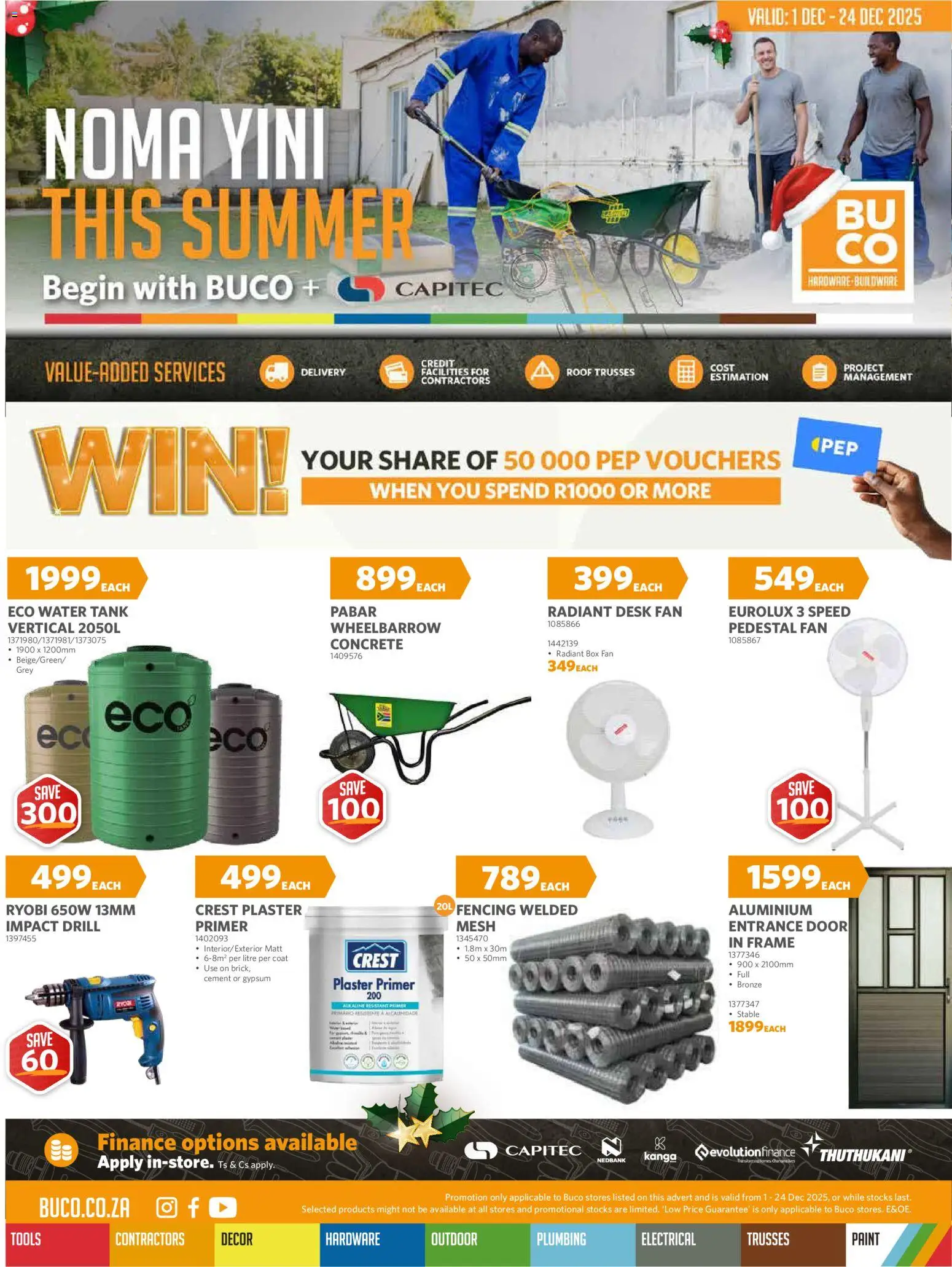 New BUCO catalogue – valid from 01.12.2025 | Page: 1 | Products: Primer, Desk, Drill, Cement