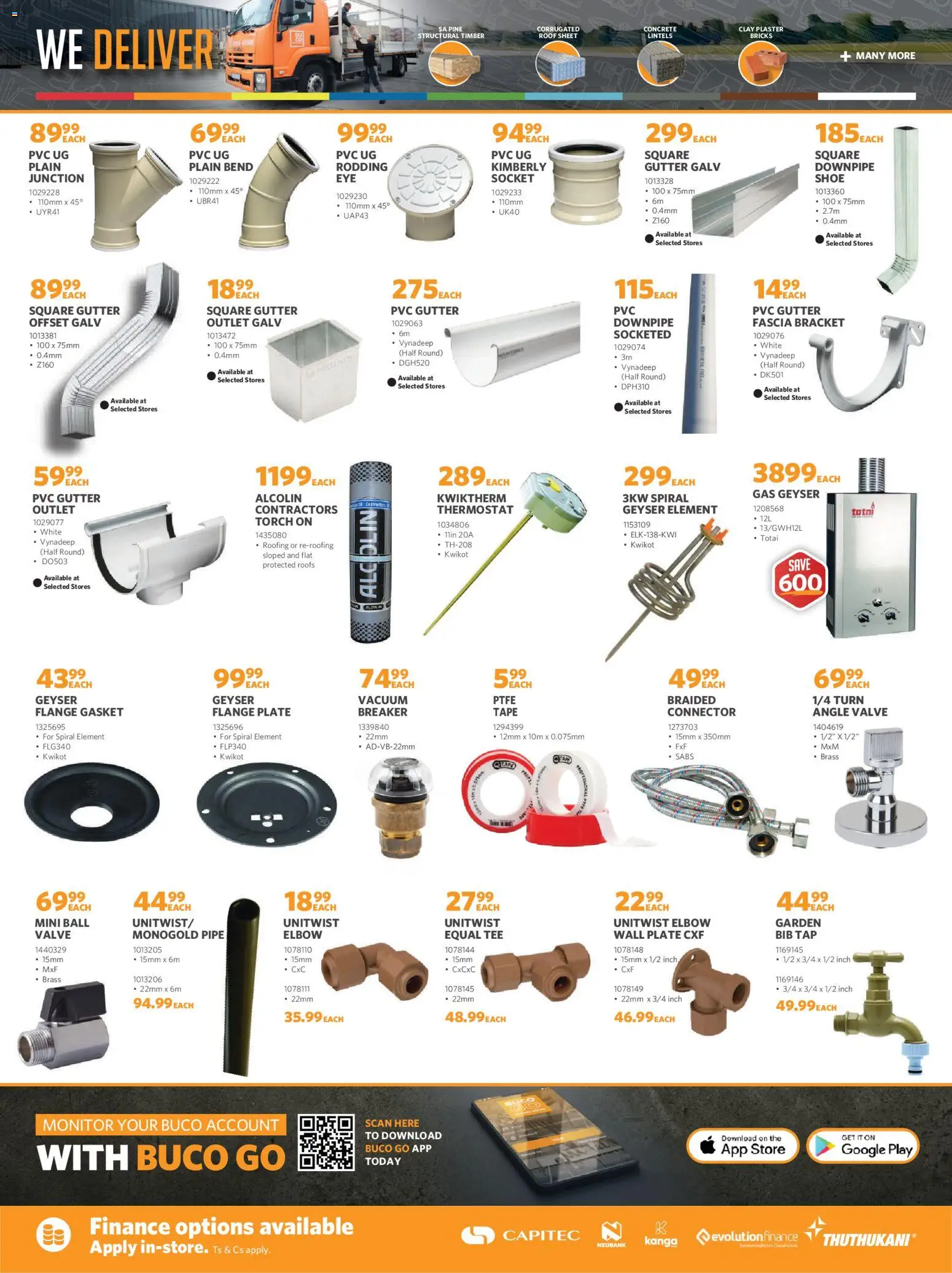 New BUCO catalogue – valid from 01.12.2025 | Page: 6 | Products: Connector, Socket, Valve, Tap