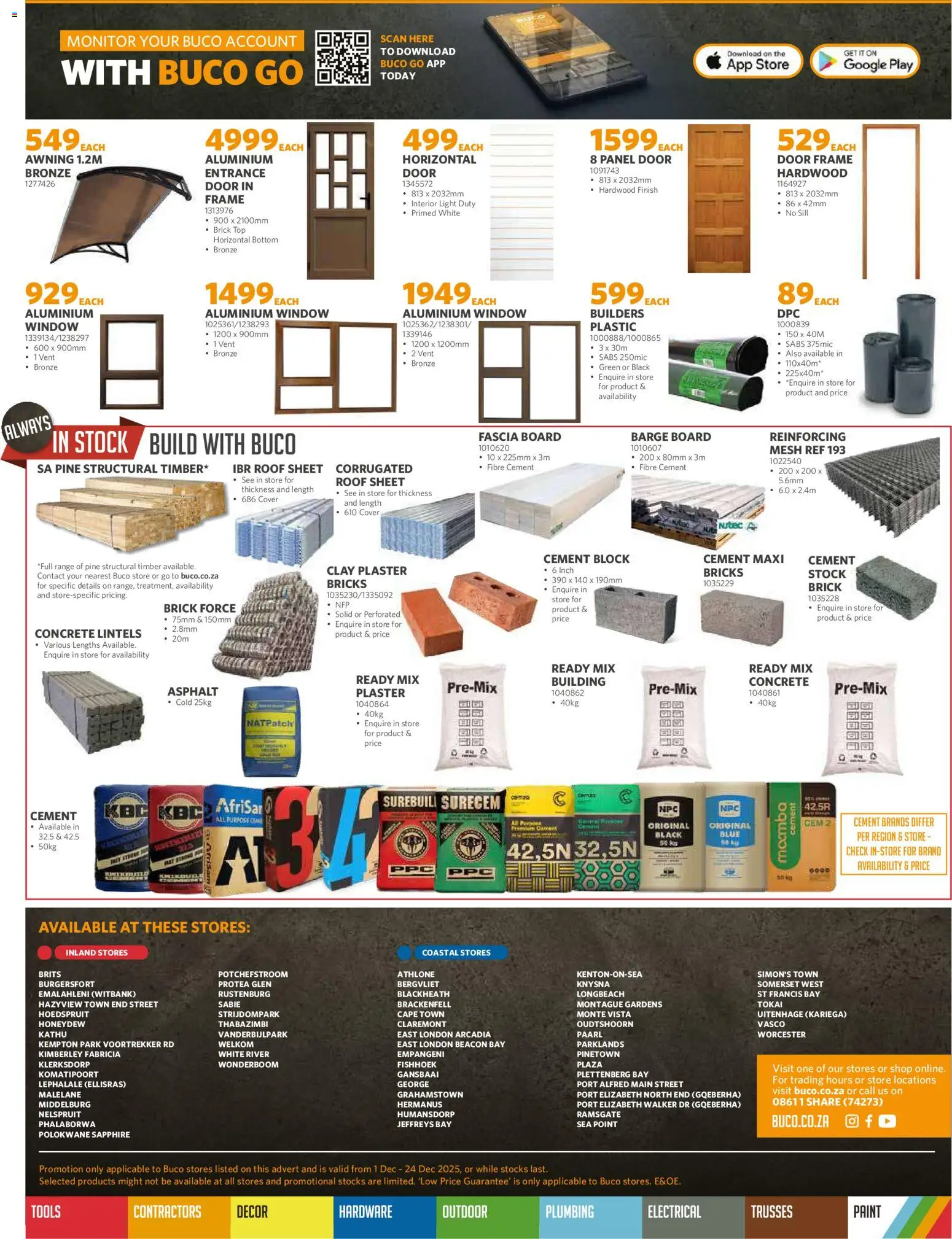 New BUCO catalogue – valid from 01.12.2025 | Page: 8 | Products: Cover, Frame, Paint, Plaster