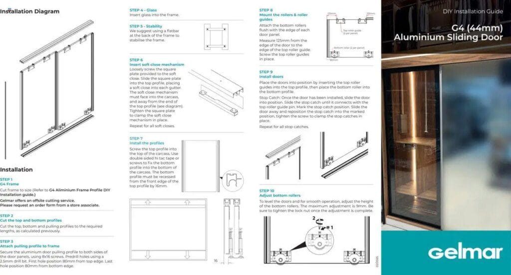 Gelmar G4 Sliding Door (from Thursday 01/05/2025) Online