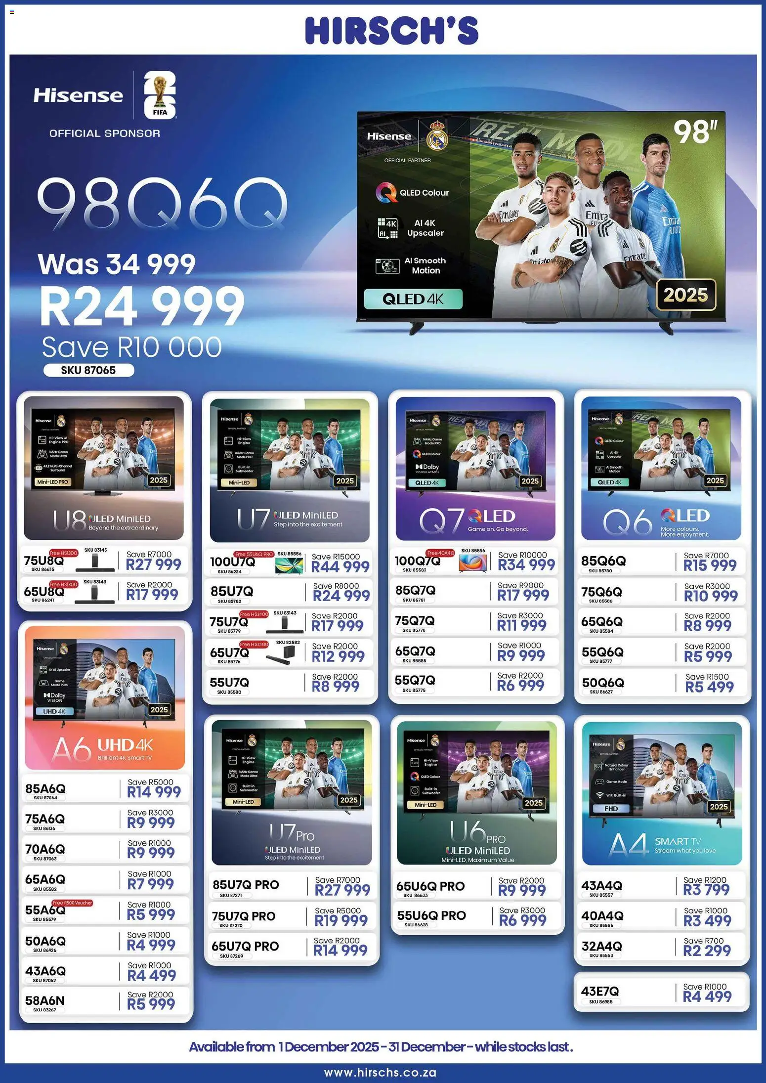 New Hirsch's catalogue – valid from 01.12.2025 | Page: 6 | Products: TV, Subwoofer