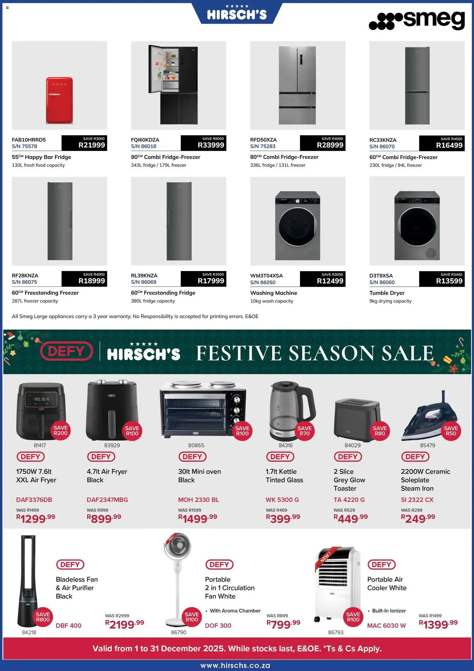 New Hirsch's catalogue – valid from 01.12.2025 | Page: 9 | Products: Kettle, Fryer, Air fryer, Tumble dryer