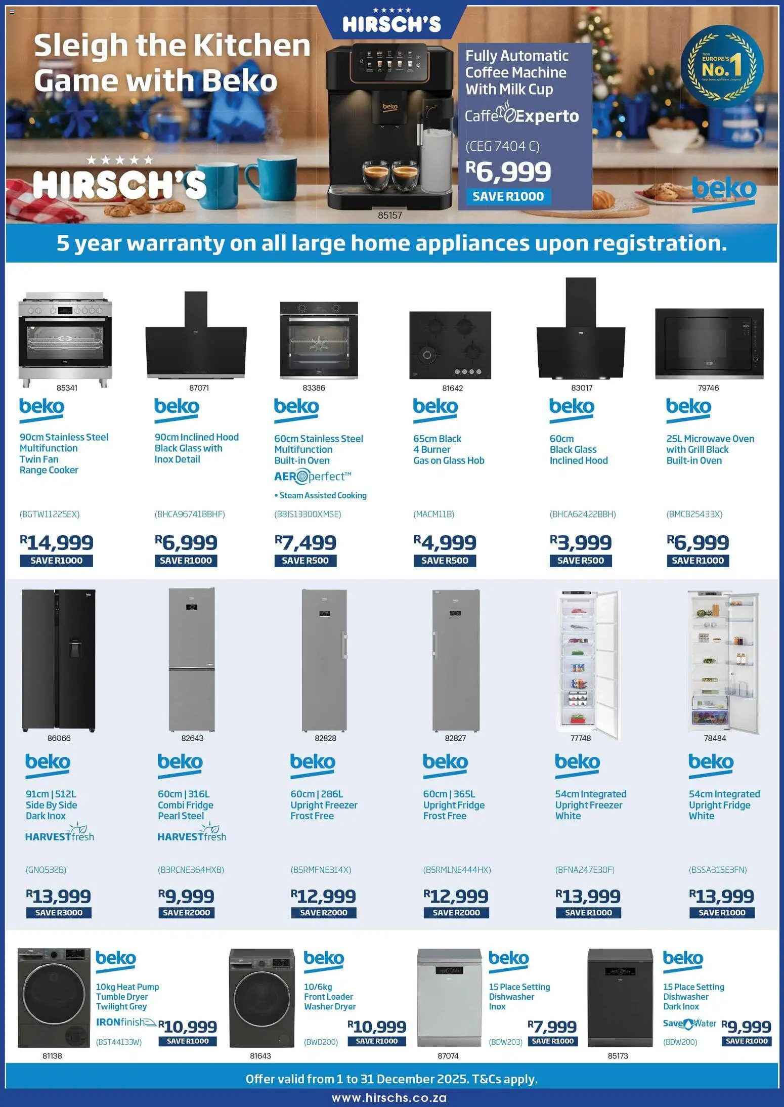 New Hirsch's catalogue – valid from 01.12.2025 | Page: 17 | Products: Microwave, Hood, Milk, Coffee