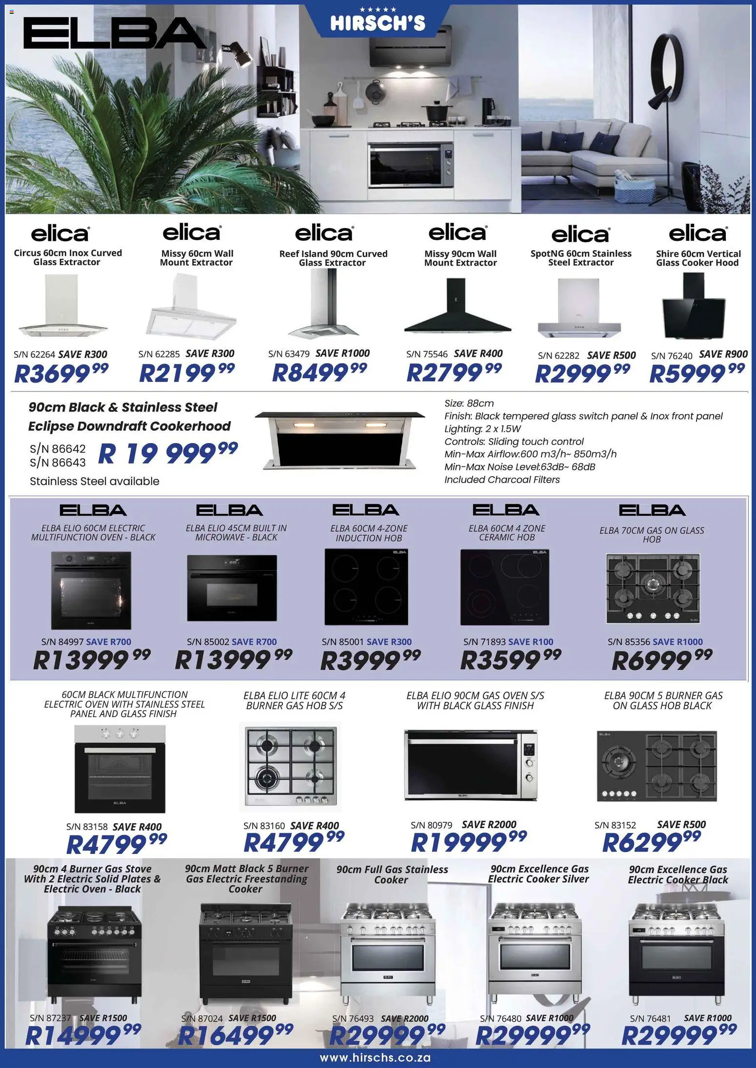 New Hirsch's catalogue – valid from 01.12.2025 | Page: 15 | Products: Stove, Microwave, Switch, Gas stove