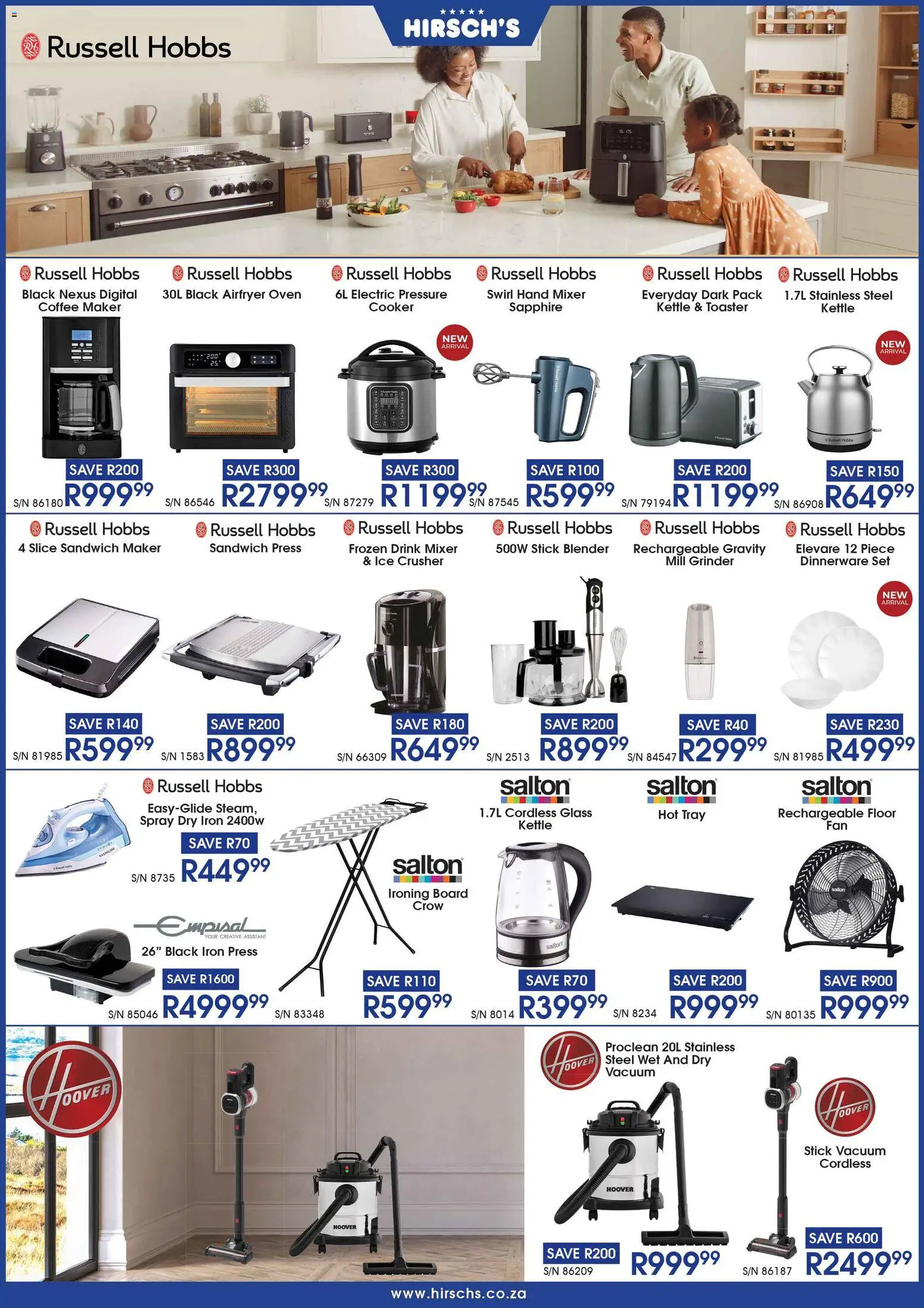 New Hirsch's catalogue – valid from 01.12.2025 | Page: 25 | Products: Tray, Iron, Toaster, Ironing board