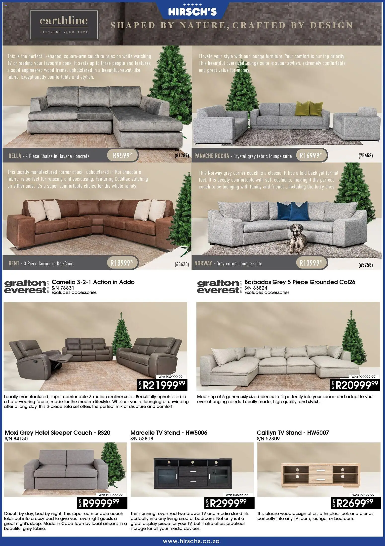 New Hirsch's catalogue – valid from 01.12.2025 | Page: 30 | Products: Couch, TV, Chocolate, Chaise