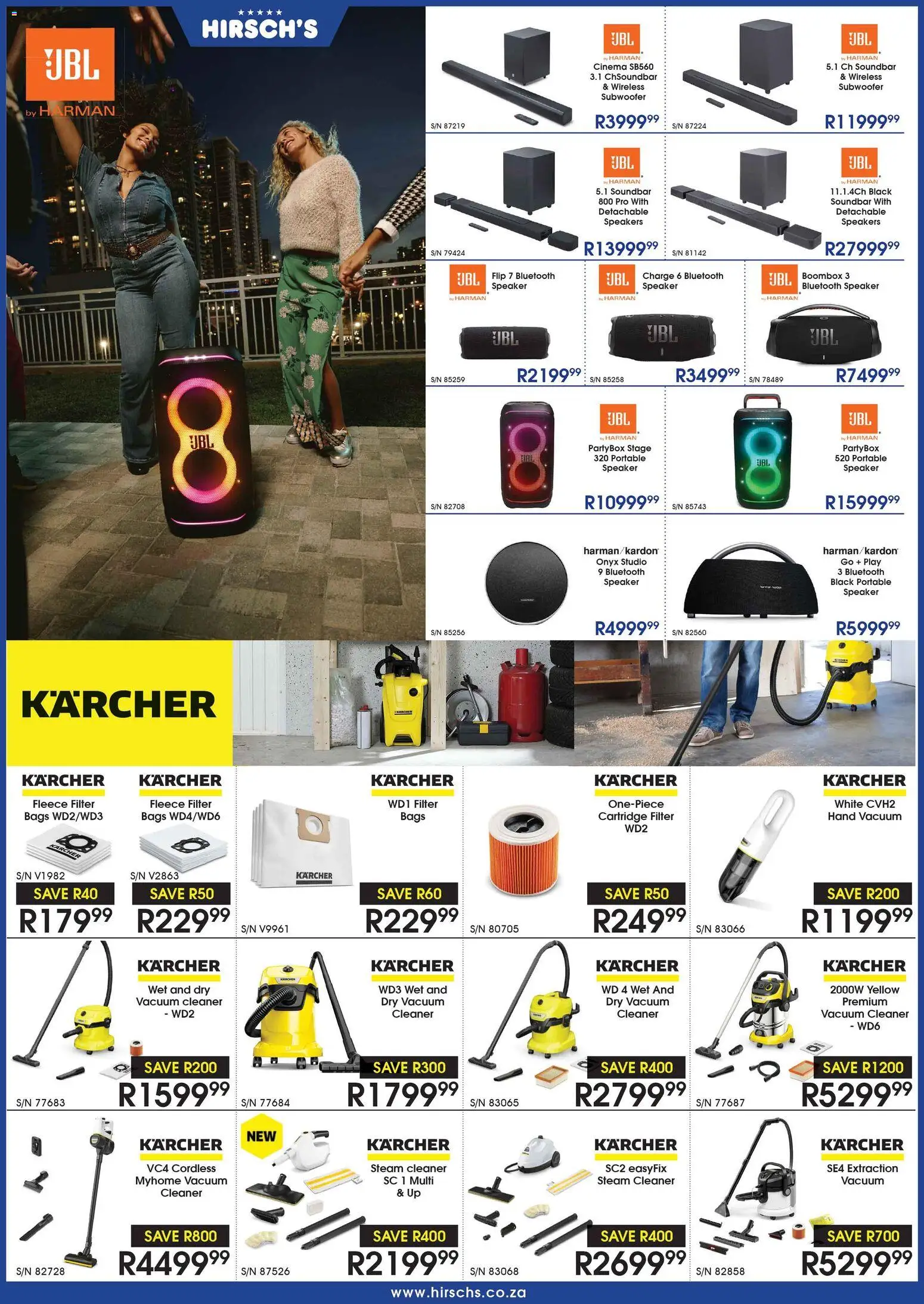 New Hirsch's catalogue – valid from 01.12.2025 | Page: 33 | Products: Vacuum cleaner, Box, Soundbar, Subwoofer