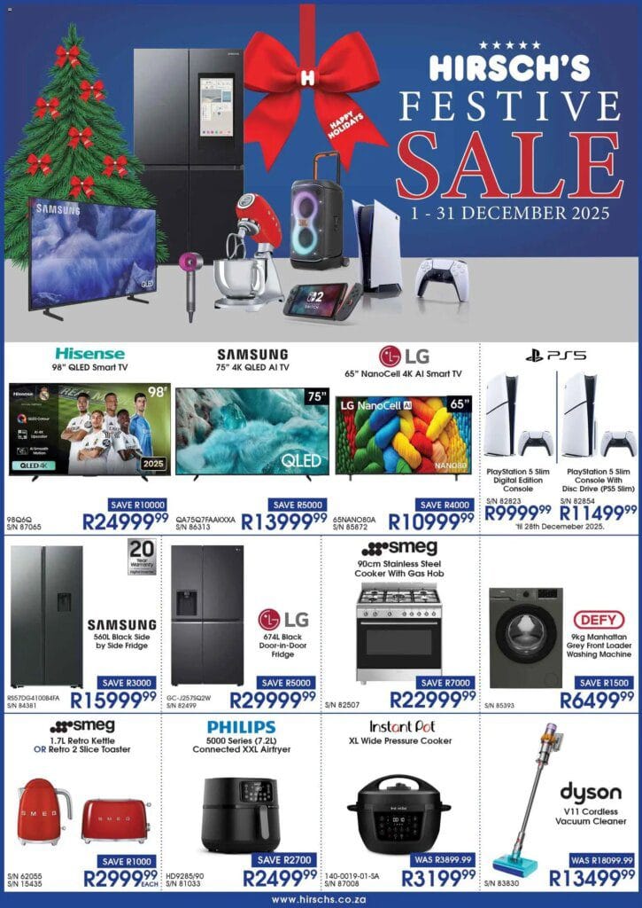 Hirsch’s Specials (01/12/2025 – 31/12/2025) Online