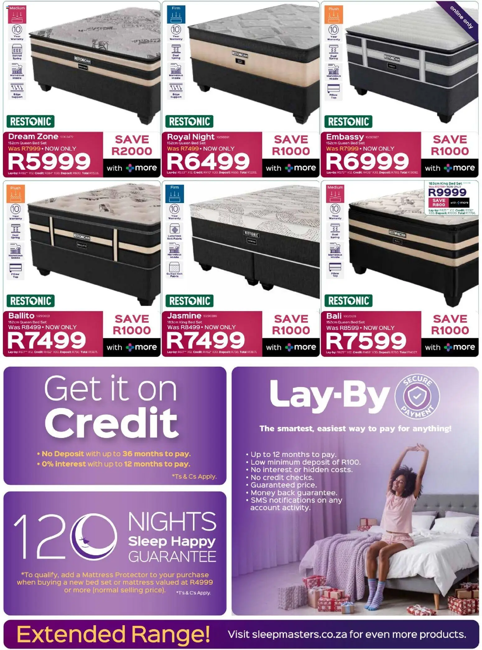 New Sleepmasters catalogue – valid from 02.12.2025 | Page: 5 | Products: Queen bed, King bed, Bed, Pillow New Sleepmasters catalogue – valid from 02.12.2025 | Page: 5 | Products: Queen bed, King bed, Bed, Pillow