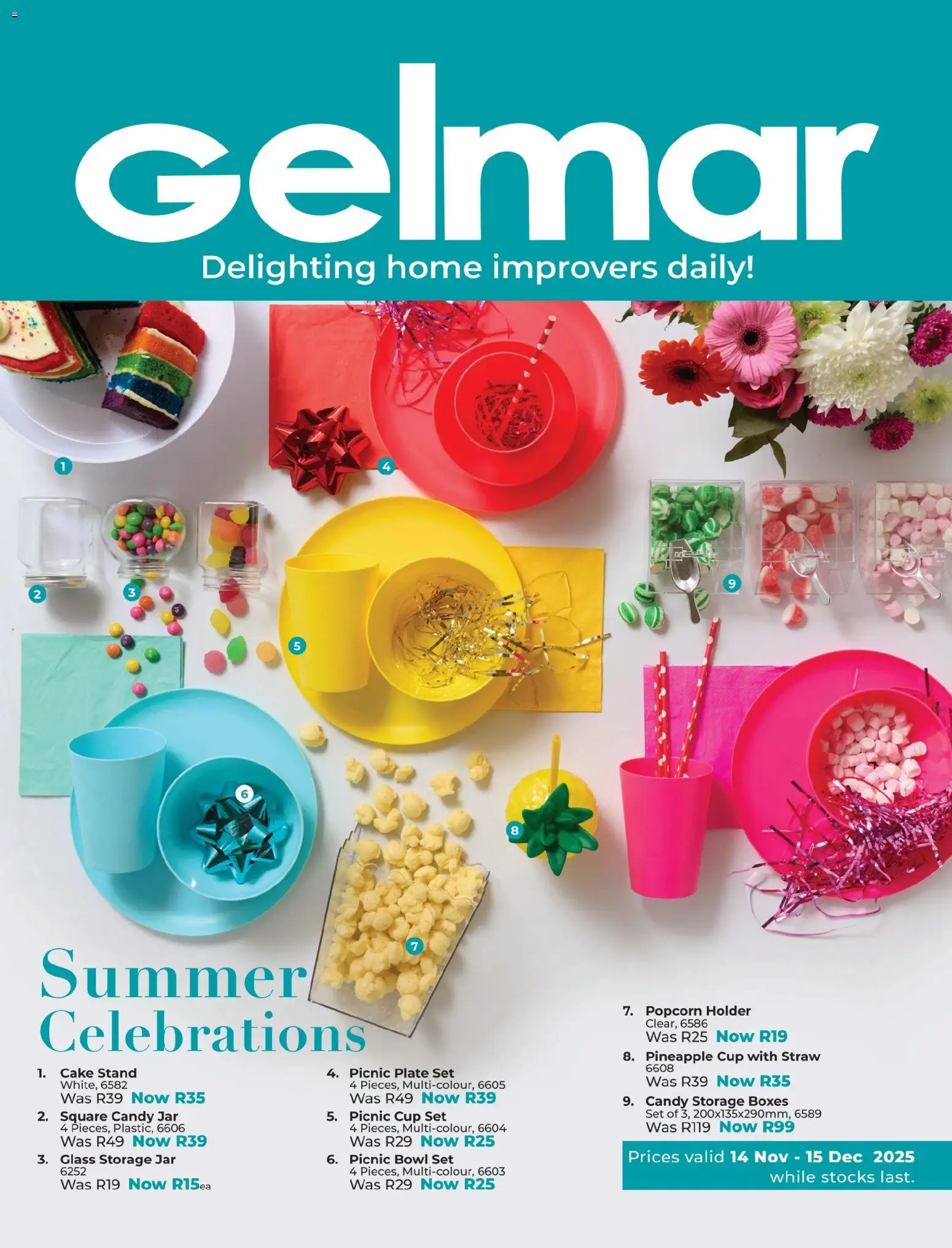 New Gelmar catalogue – valid from 14.11.2025 | Page: 1 | Products: Plate, Bowl, Pineapple, Popcorn