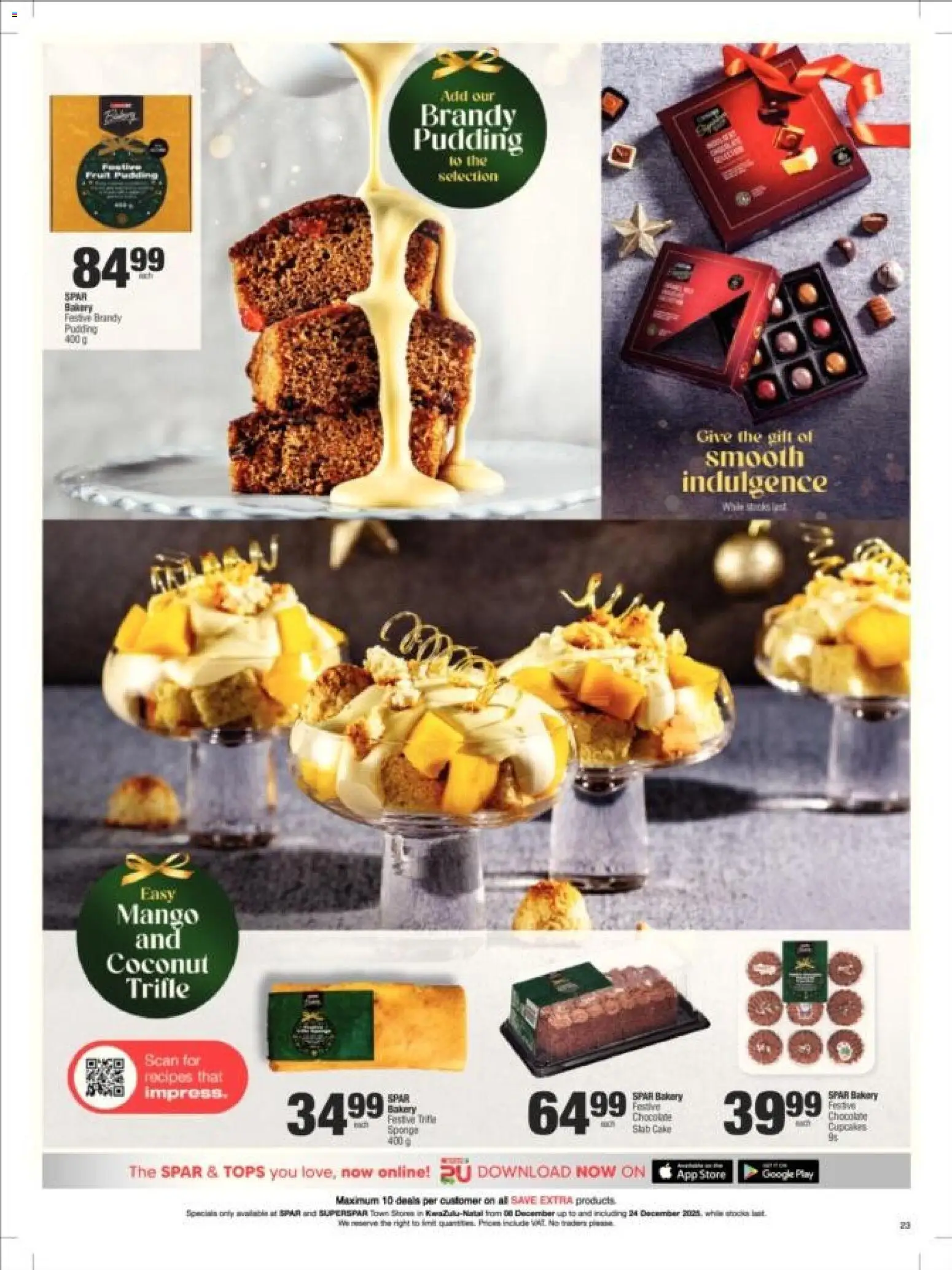 New Superspar catalogue – valid from 08.12.2025 | Page: 15 | Products: Bakery, Brandy, Chocolate, Mango New Superspar catalogue – valid from 08.12.2025 | Page: 15 | Products: Bakery, Brandy, Chocolate, Mango
