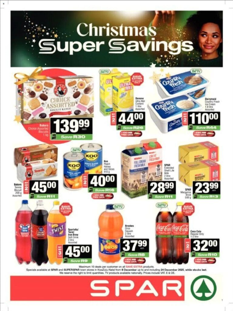 Superspar – Kwazulu-Natal – Weekly Specials (08/12/2025 – 24/12/2025) Online