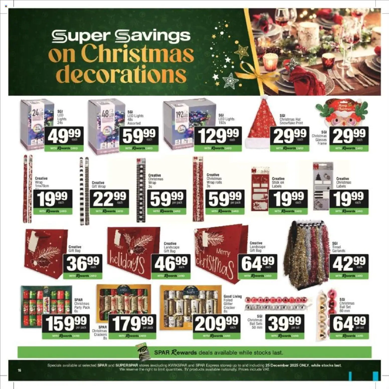 New Superspar catalogue – valid from 08.12.2025 | Page: 32 | Products: Gift bag, Glasses, Bag, Wine New Superspar catalogue – valid from 08.12.2025 | Page: 32 | Products: Gift bag, Glasses, Bag, Wine