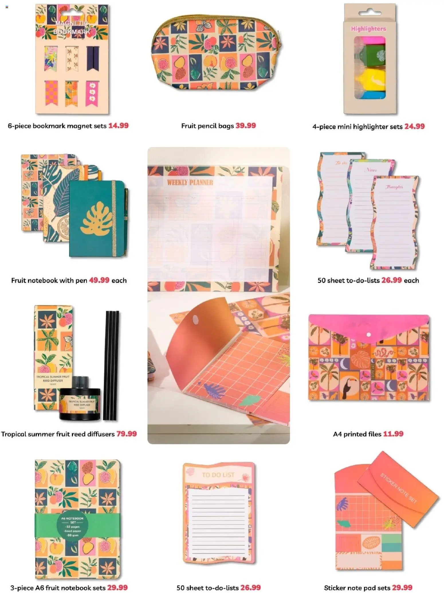 New PEP Stores catalogue – valid from 27.11.2025 | Page: 9 | Products: Notebook, Diffuser, Fruit, Paper