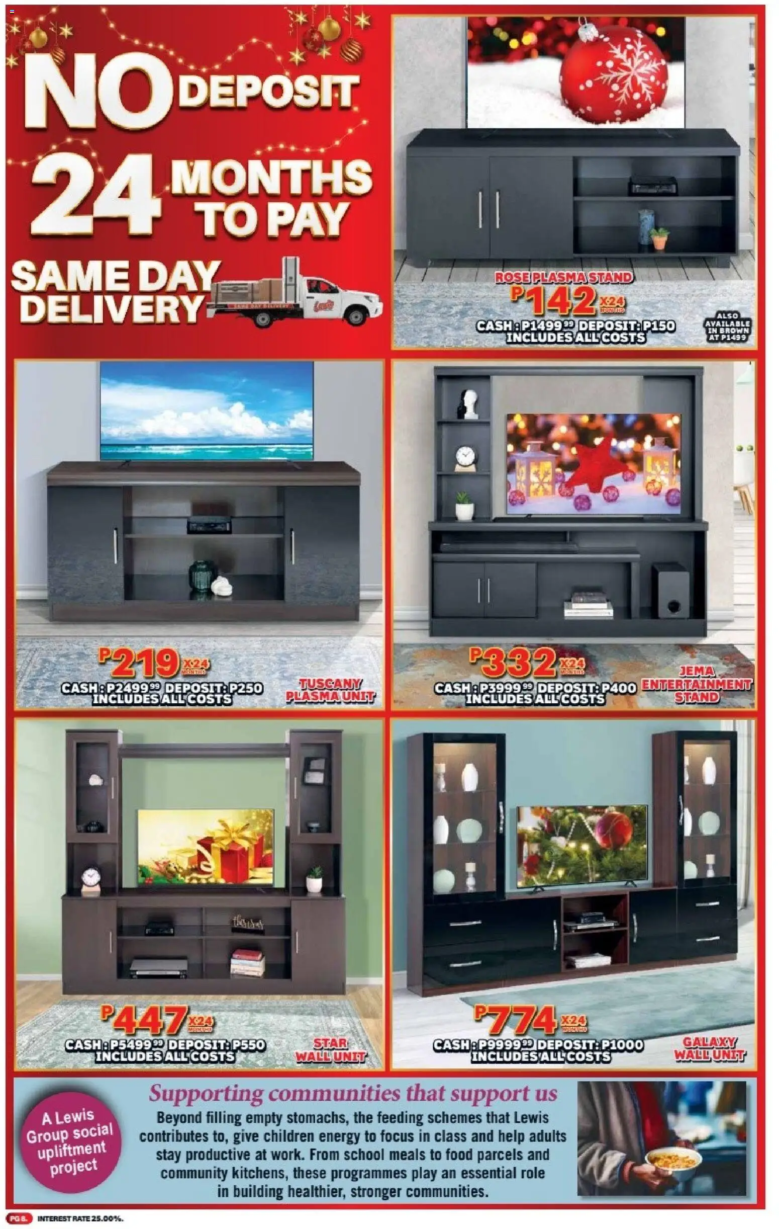 New Lewis Stores catalogue – valid from 08.12.2025 | Page: 8 | Products: Wall unit, Plasma unit New Lewis Stores catalogue – valid from 08.12.2025 | Page: 8 | Products: Wall unit, Plasma unit