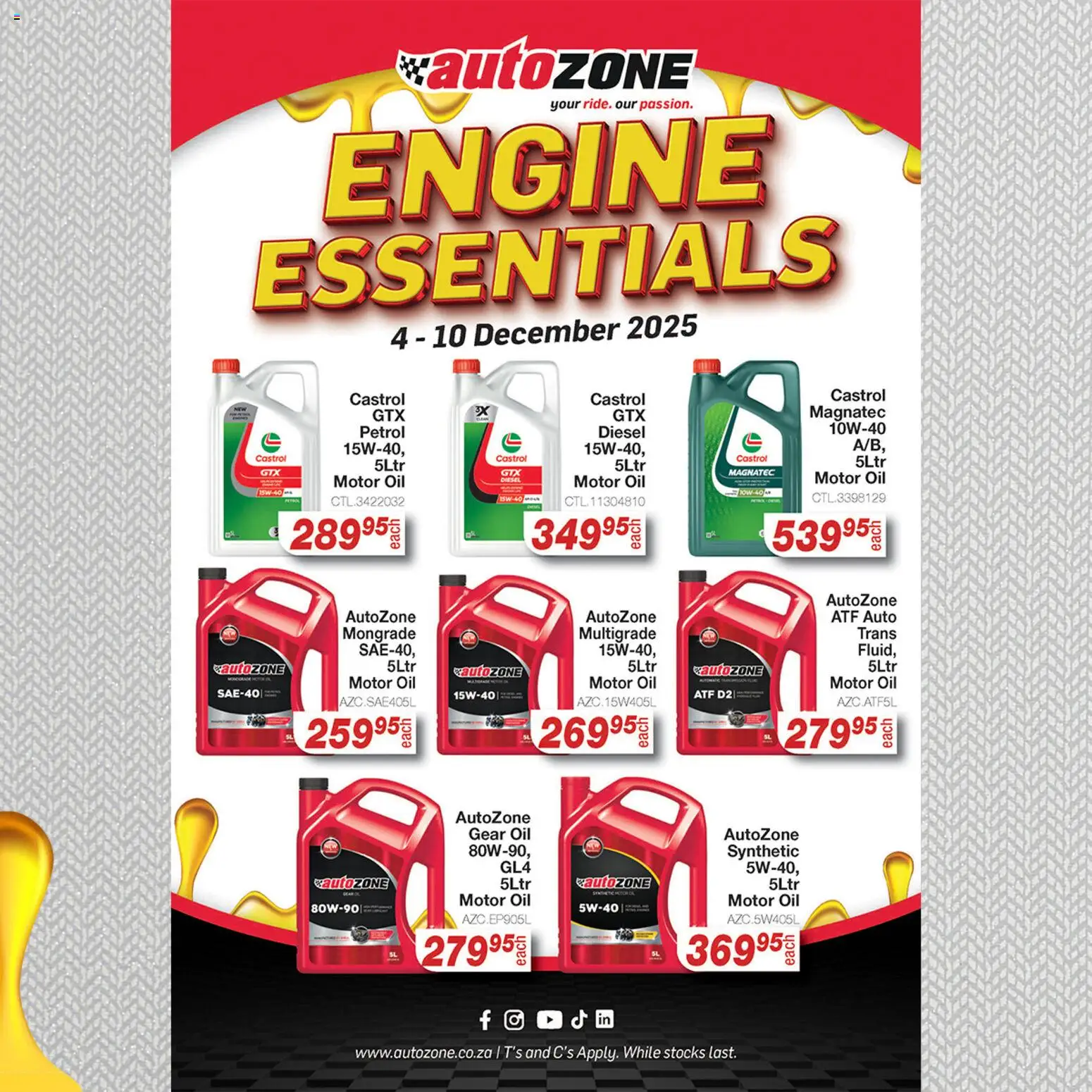 AutoZone Engine Essentials Promotion (04/12/2025 - 10/12/2025) Online 2 AutoZone Engine Essentials Promotion (04/12/2025 – 10/12/2025) Online