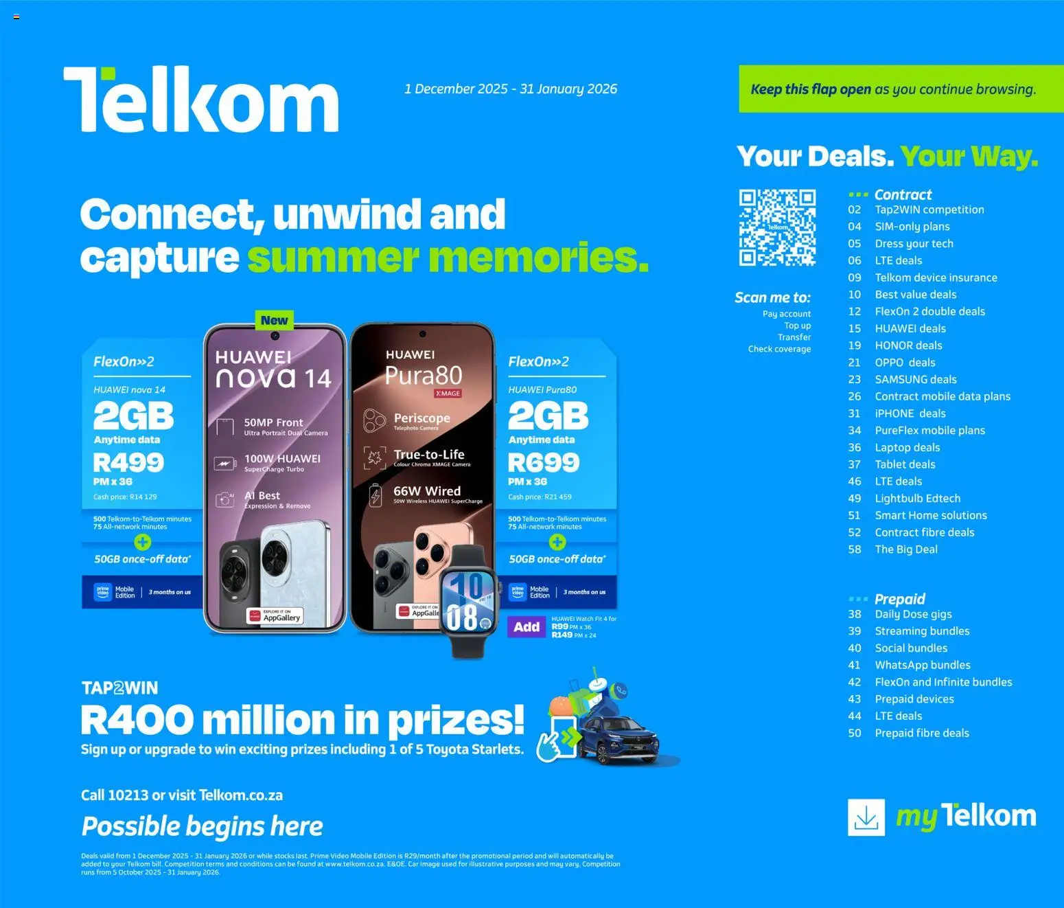 New Telkom catalogue – valid from 01.12.2025 | Page: 1 | Products: Data, Watch, Tablet, Camera New Telkom catalogue – valid from 01.12.2025 | Page: 1 | Products: Data, Watch, Tablet, Camera