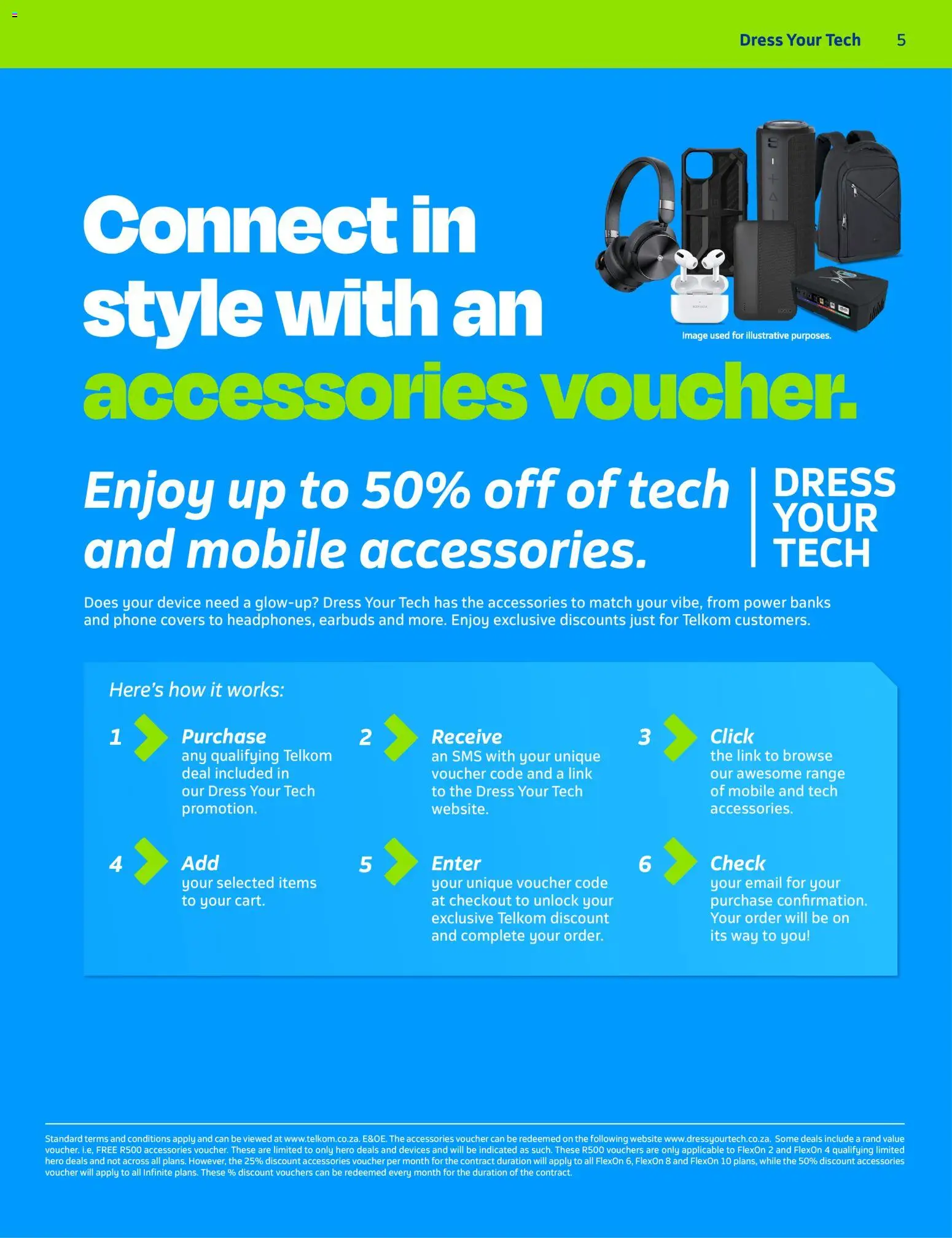 New Telkom catalogue – valid from 01.12.2025 | Page: 5 | Products: Dress, Phone, Earbuds New Telkom catalogue – valid from 01.12.2025 | Page: 5 | Products: Dress, Phone, Earbuds