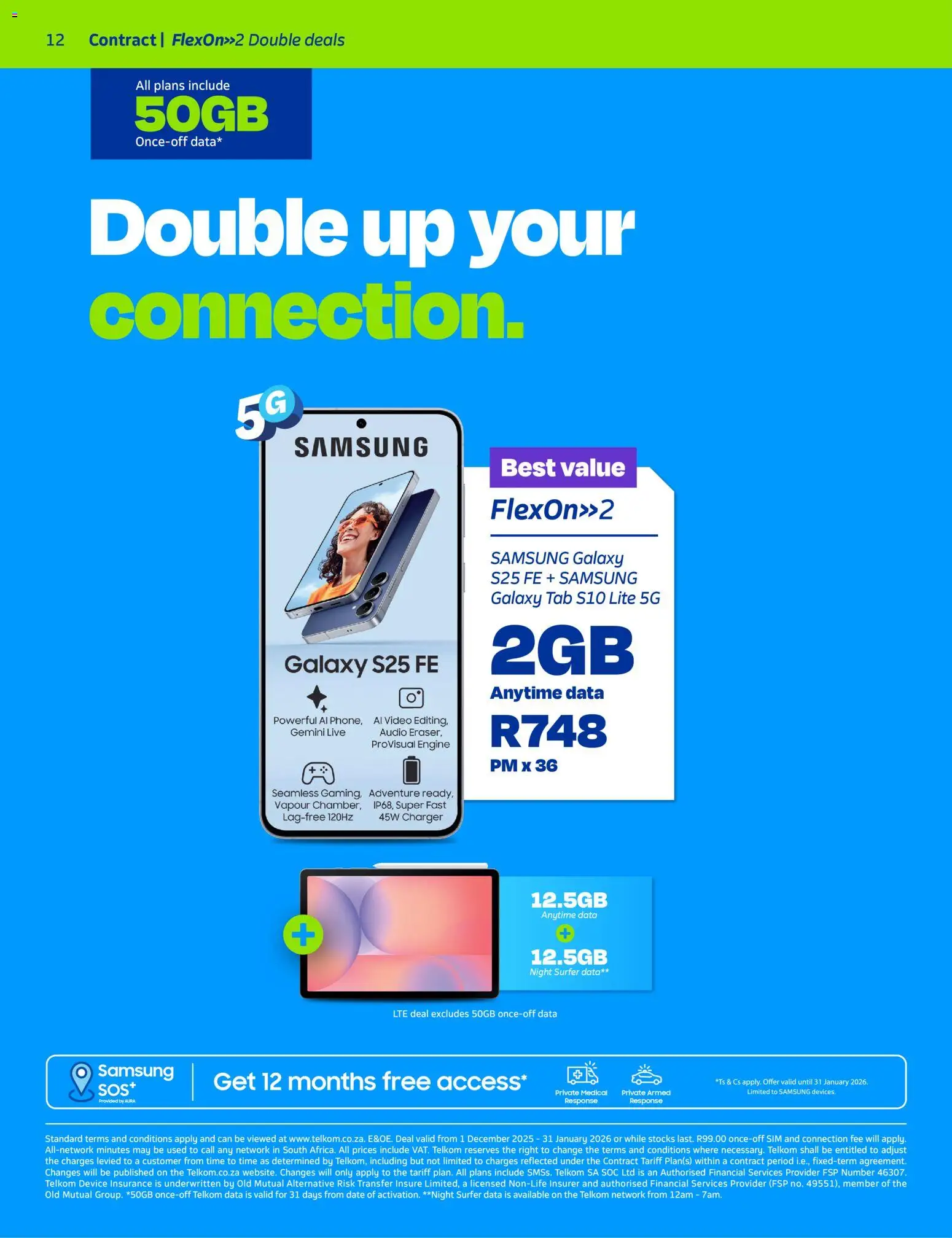 New Telkom catalogue – valid from 01.12.2025 | Page: 12 | Products: Data, Sim, Audio, Charger New Telkom catalogue – valid from 01.12.2025 | Page: 12 | Products: Data, Sim, Audio, Charger