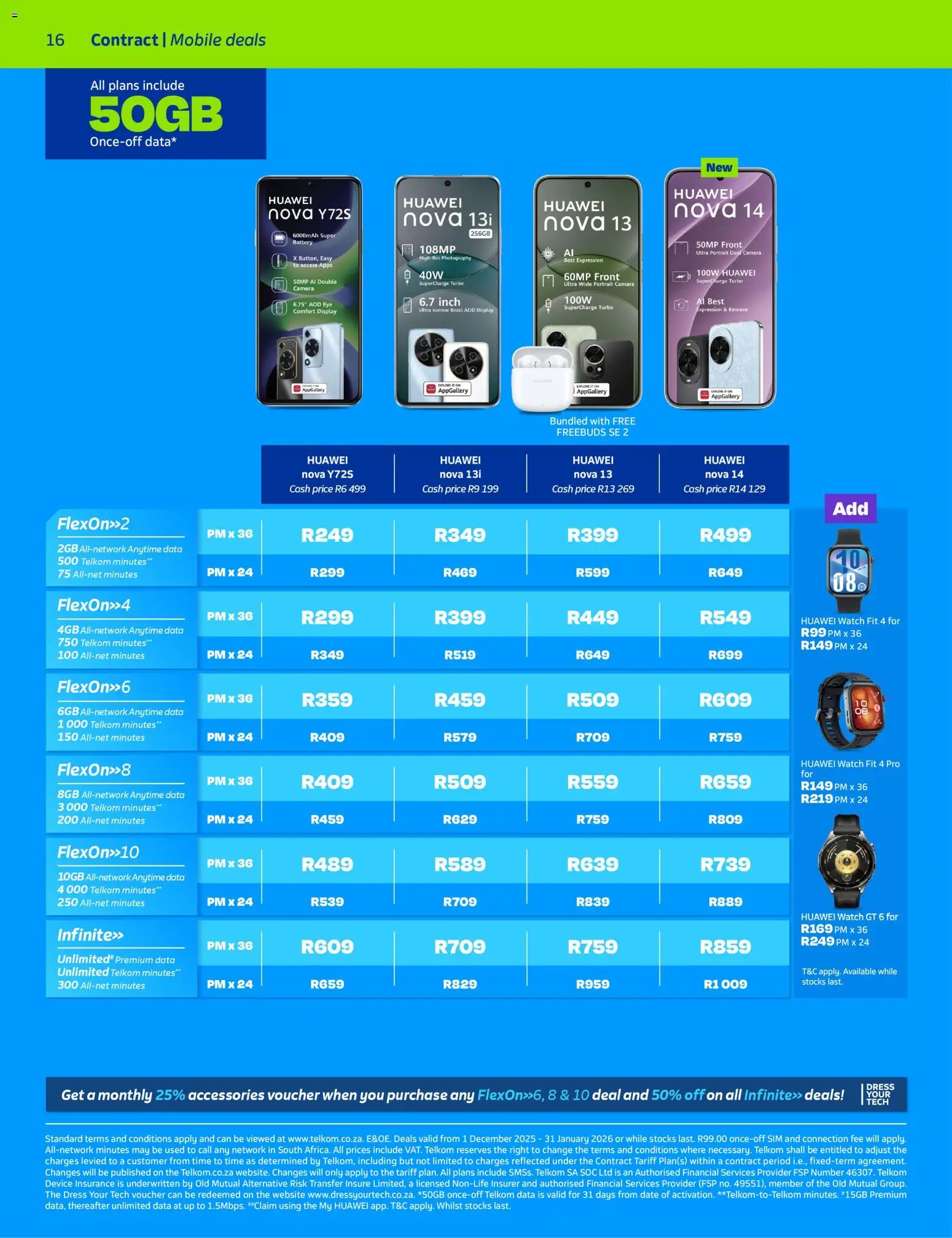 New Telkom catalogue – valid from 01.12.2025 | Page: 16 | Products: Data, Watch, Camera, Battery New Telkom catalogue – valid from 01.12.2025 | Page: 16 | Products: Data, Watch, Camera, Battery