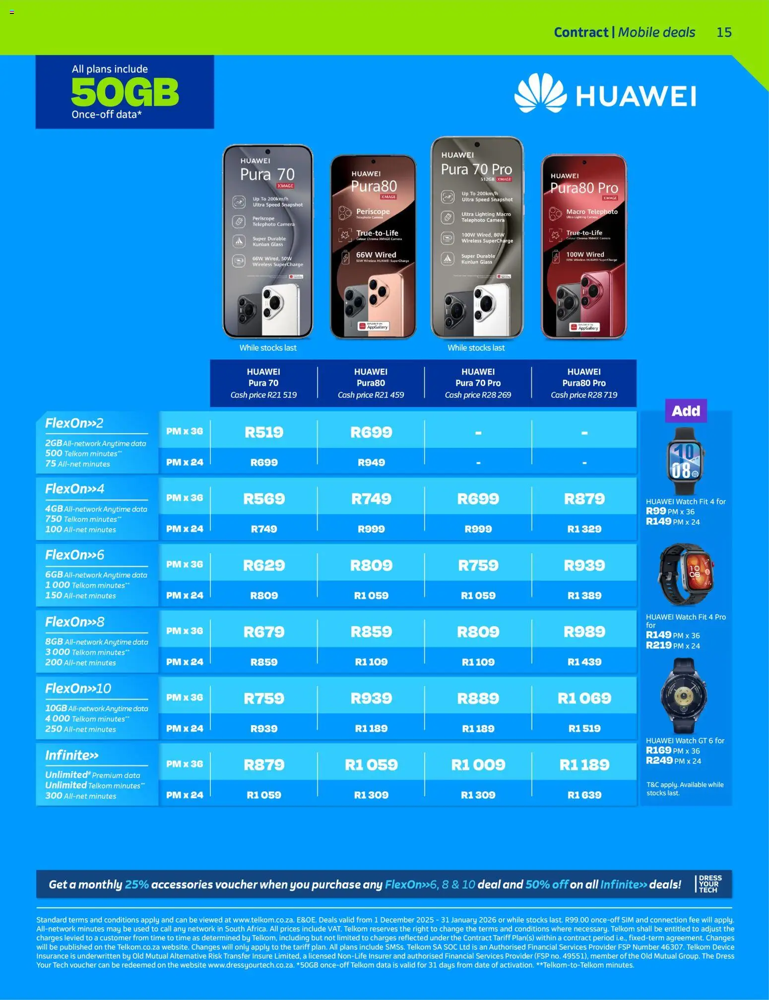 New Telkom catalogue – valid from 01.12.2025 | Page: 15 | Products: Data, Sim, Watch, Camera New Telkom catalogue – valid from 01.12.2025 | Page: 15 | Products: Data, Sim, Watch, Camera