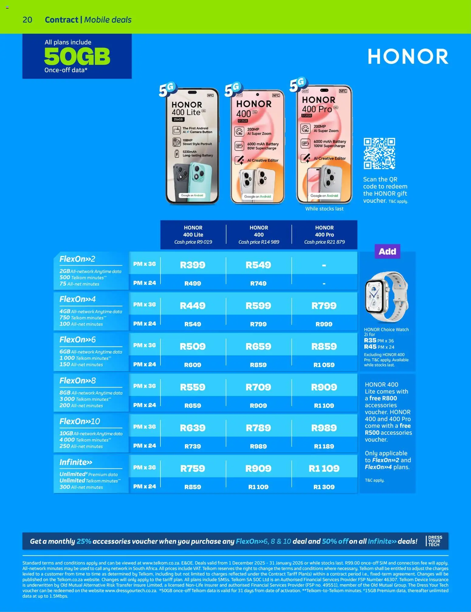 New Telkom catalogue – valid from 01.12.2025 | Page: 20 | Products: Dress, Watch, Camera, Battery New Telkom catalogue – valid from 01.12.2025 | Page: 20 | Products: Dress, Watch, Camera, Battery