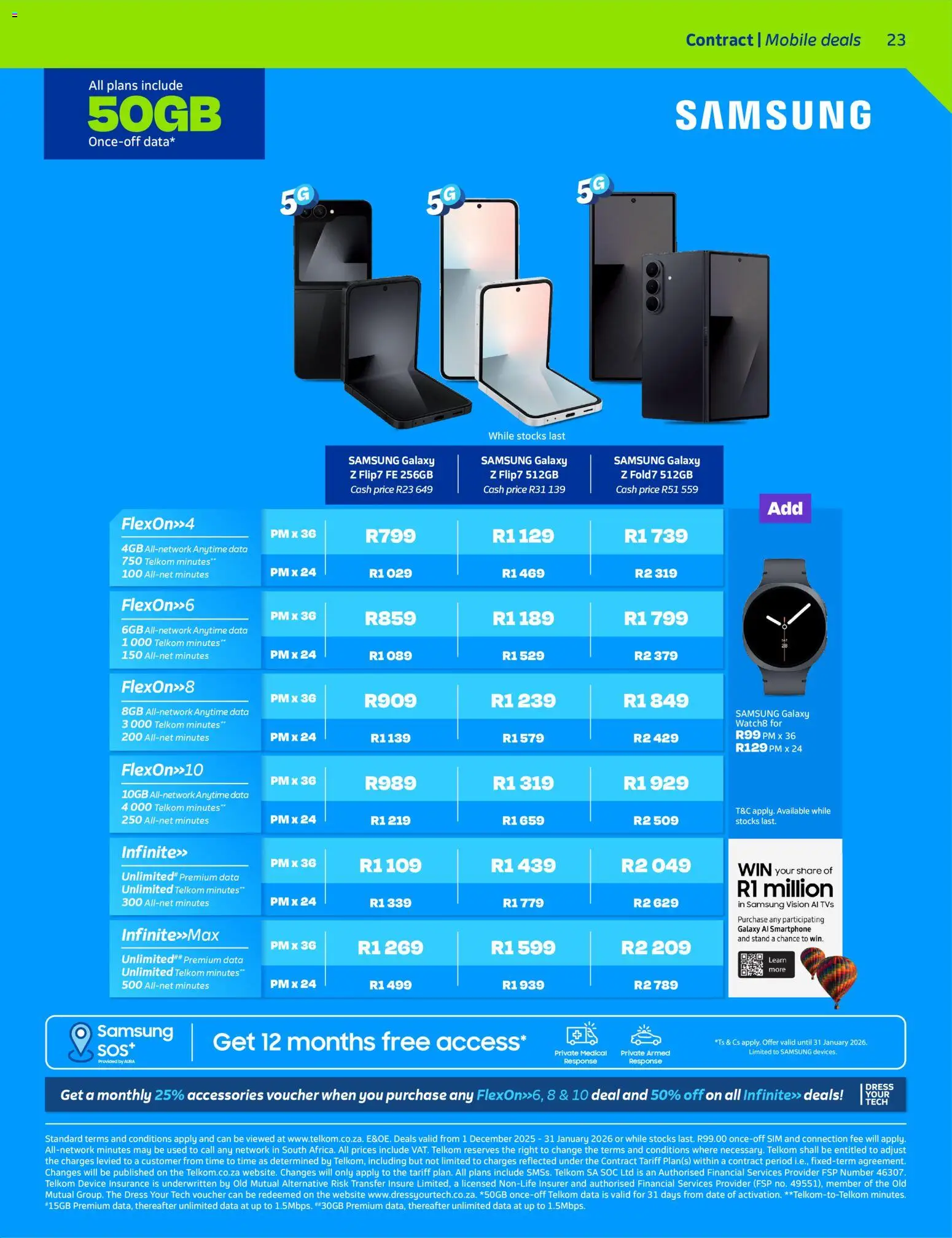 New Telkom catalogue – valid from 01.12.2025 | Page: 23 | Products: Dress, Data, Sim, Smartphone New Telkom catalogue – valid from 01.12.2025 | Page: 23 | Products: Dress, Data, Sim, Smartphone