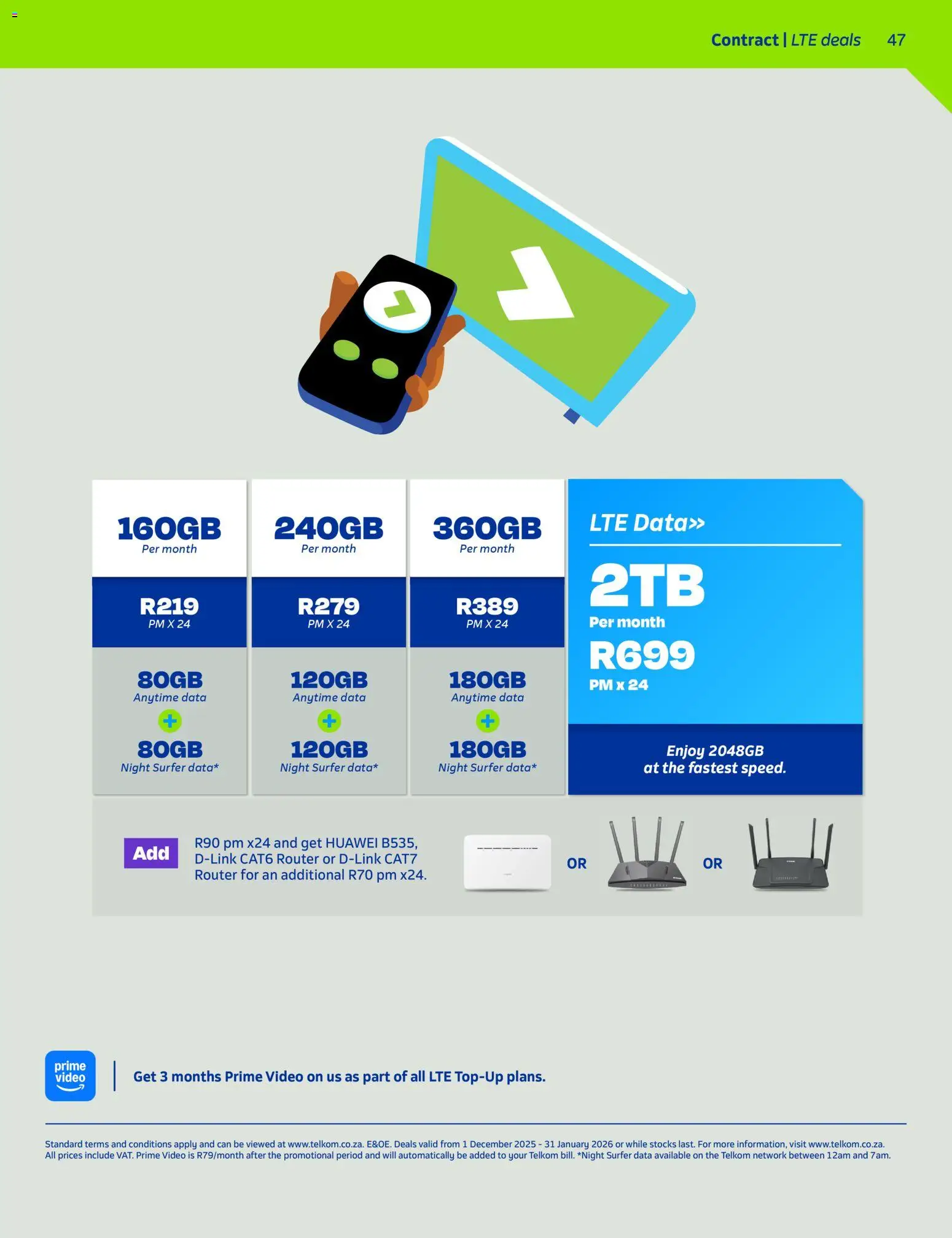 New Telkom catalogue – valid from 01.12.2025 | Page: 45 | Products: Data, Router New Telkom catalogue – valid from 01.12.2025 | Page: 45 | Products: Data, Router