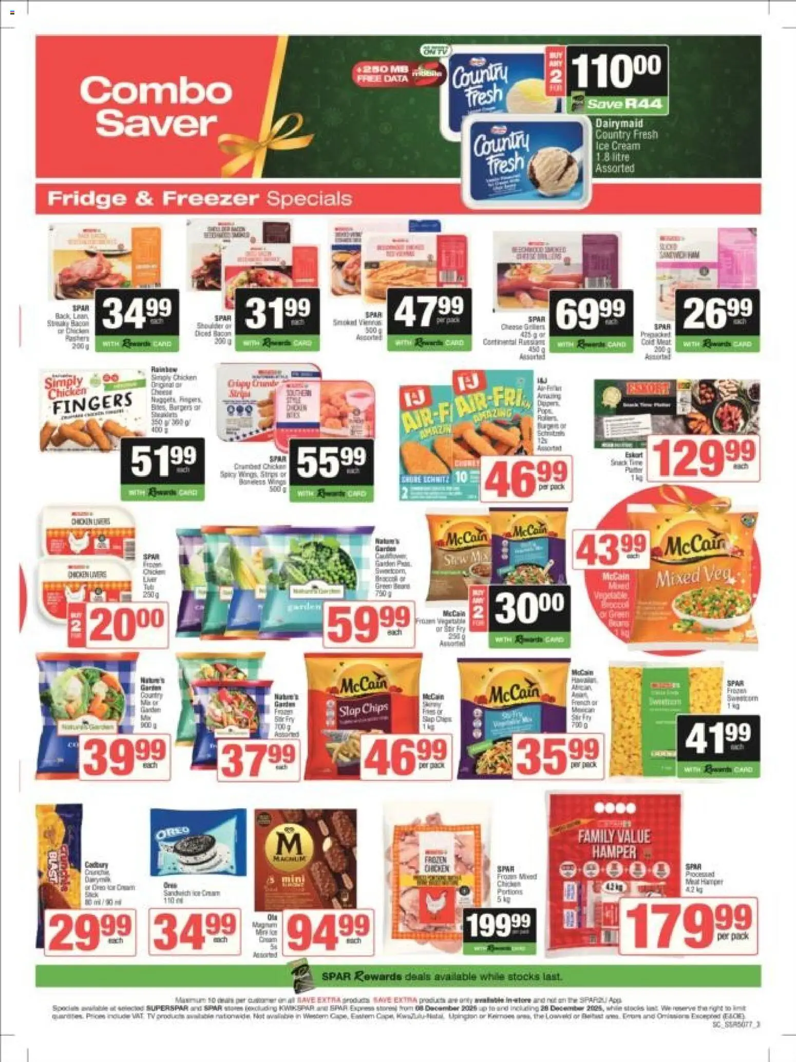 New Superspar catalogue – valid from 08.12.2025 | Page: 3 | Products: Drone, Freezer, Chips, Bacon New Superspar catalogue – valid from 08.12.2025 | Page: 3 | Products: Drone, Freezer, Chips, Bacon