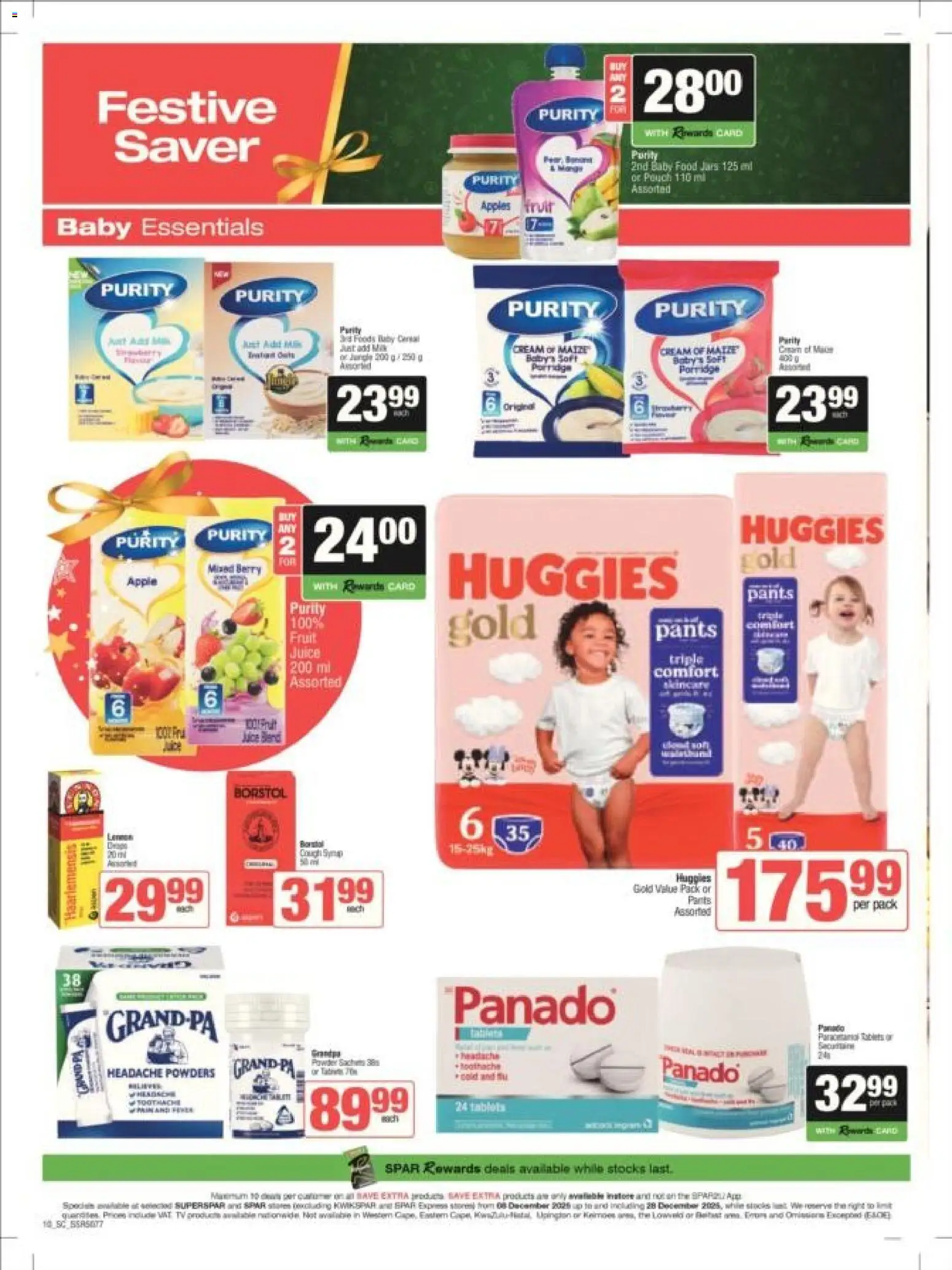 New Superspar catalogue – valid from 08.12.2025 | Page: 10 | Products: Pants, Juice, Cream, Baby food New Superspar catalogue – valid from 08.12.2025 | Page: 10 | Products: Pants, Juice, Cream, Baby food