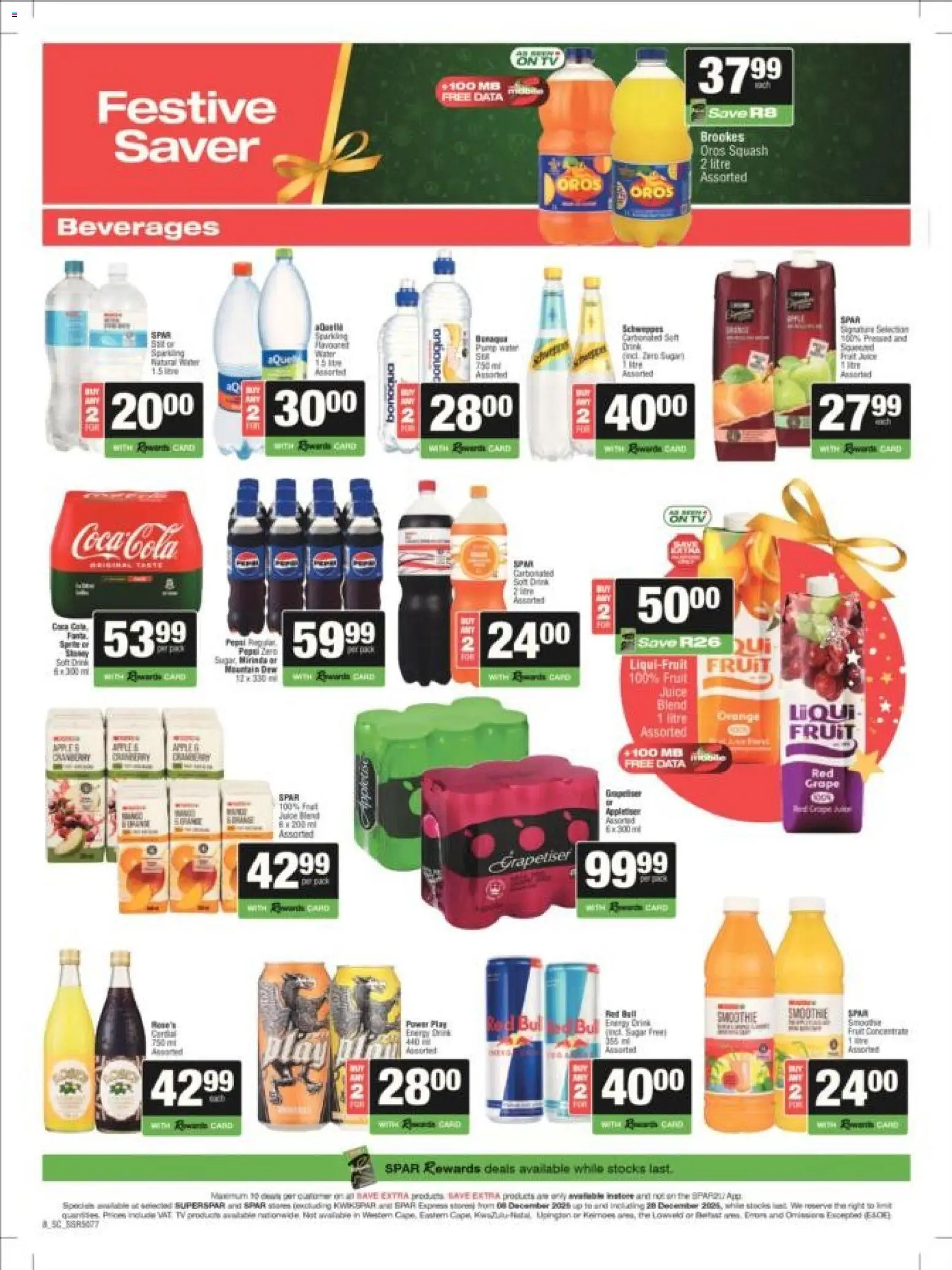 New Superspar catalogue – valid from 08.12.2025 | Page: 8 | Products: Cesto para colada, TV, Juice, Fruit New Superspar catalogue – valid from 08.12.2025 | Page: 8 | Products: Cesto para colada, TV, Juice, Fruit