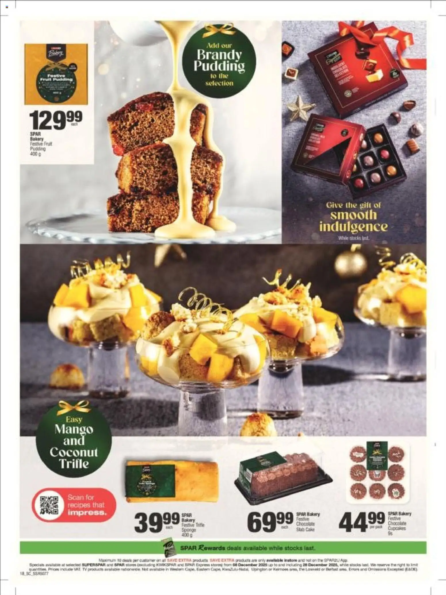 New Superspar catalogue – valid from 08.12.2025 | Page: 18 | Products: Cake, Bakery, Brandy, Chocolate New Superspar catalogue – valid from 08.12.2025 | Page: 18 | Products: Cake, Bakery, Brandy, Chocolate