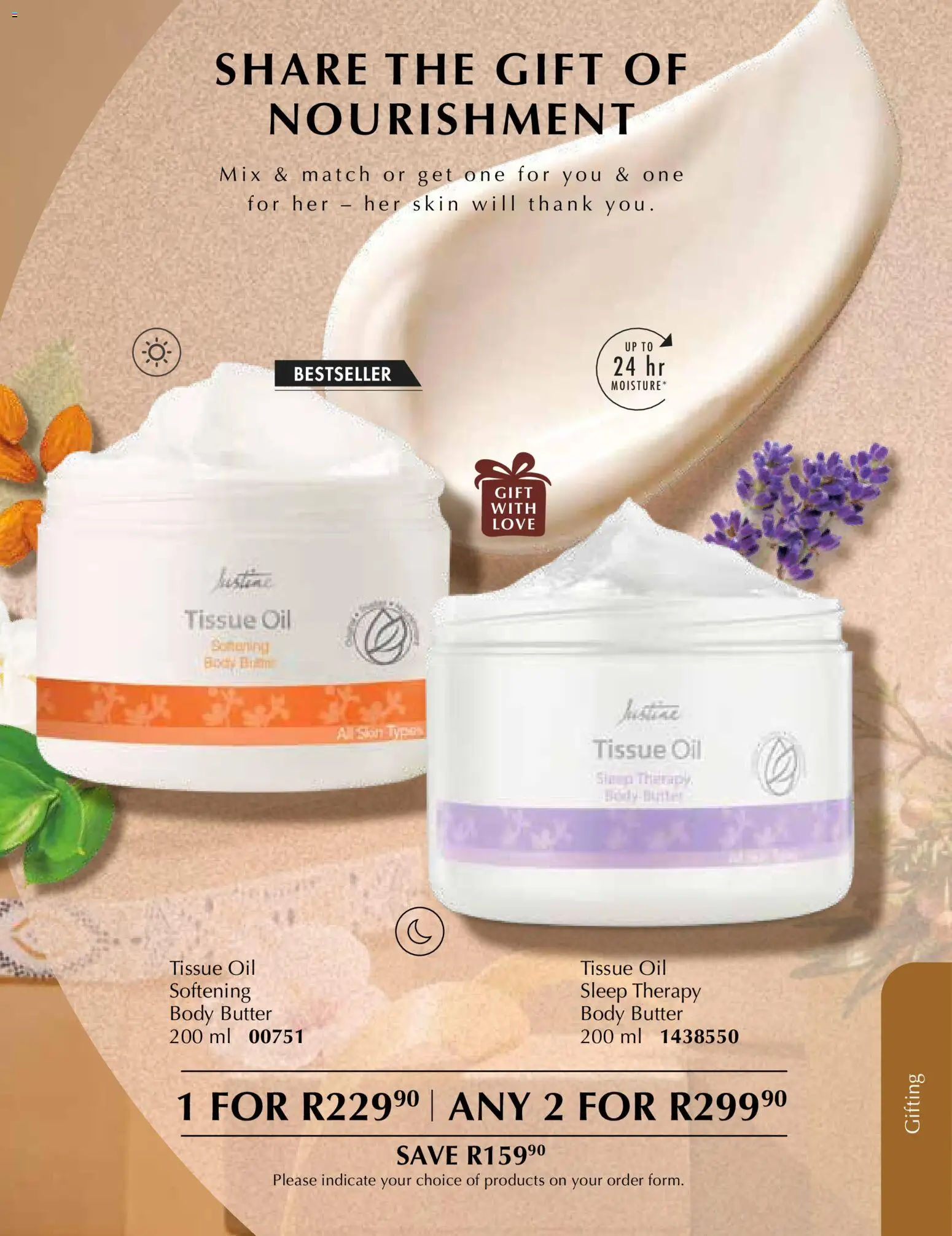 New Justine catalogue – valid from 01.12.2025 | Page: 12 | Products: Tissue oil, Body butter, Butter, Oil New Justine catalogue – valid from 01.12.2025 | Page: 12 | Products: Tissue oil, Body butter, Butter, Oil