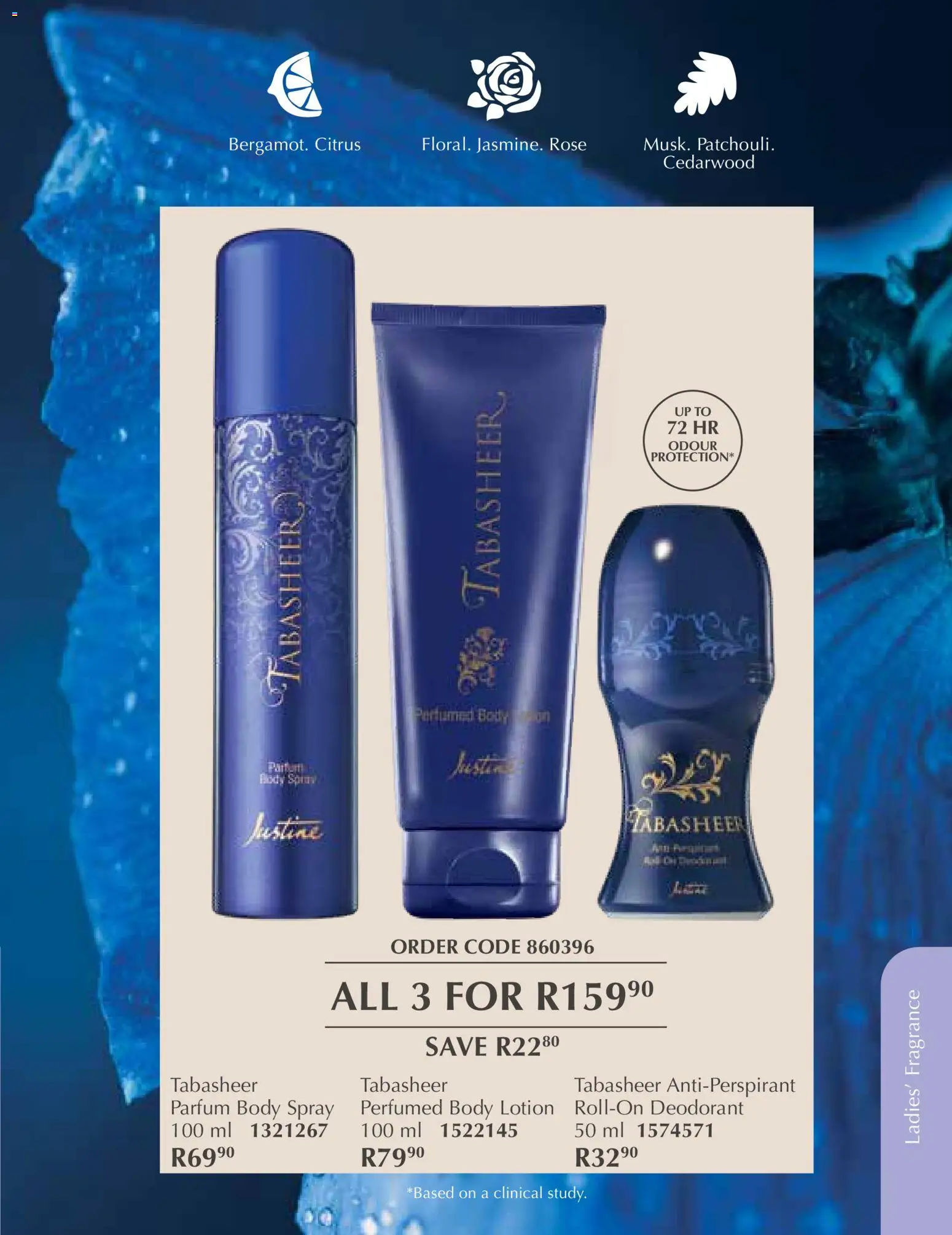 New Justine catalogue – valid from 01.12.2025 | Page: 36 | Products: Body spray, Fragrance, Deodorant, Antiperspirant New Justine catalogue – valid from 01.12.2025 | Page: 36 | Products: Body spray, Fragrance, Deodorant, Antiperspirant