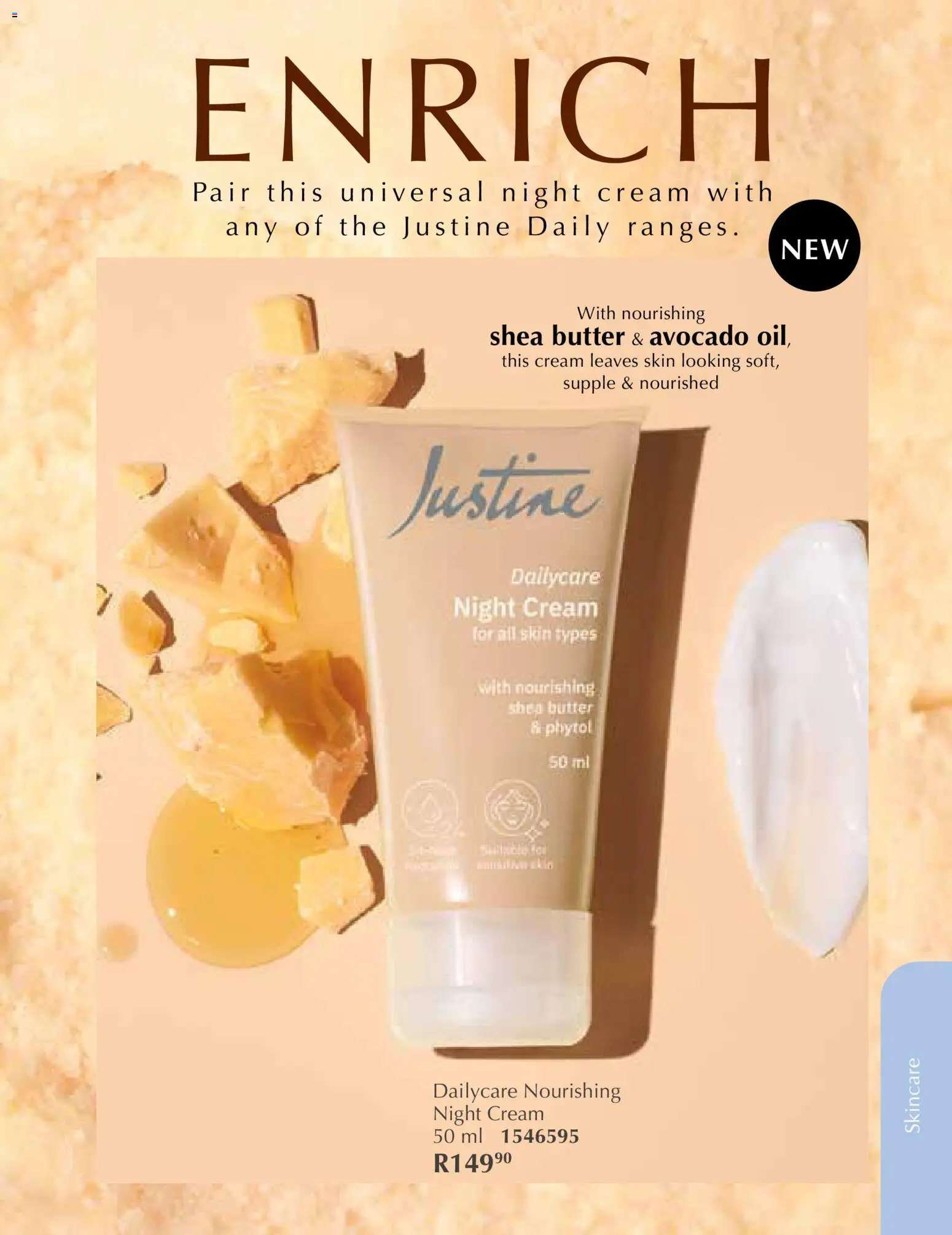 New Justine catalogue – valid from 01.12.2025 | Page: 84 | Products: Butter, Cream, Night cream New Justine catalogue – valid from 01.12.2025 | Page: 84 | Products: Butter, Cream, Night cream