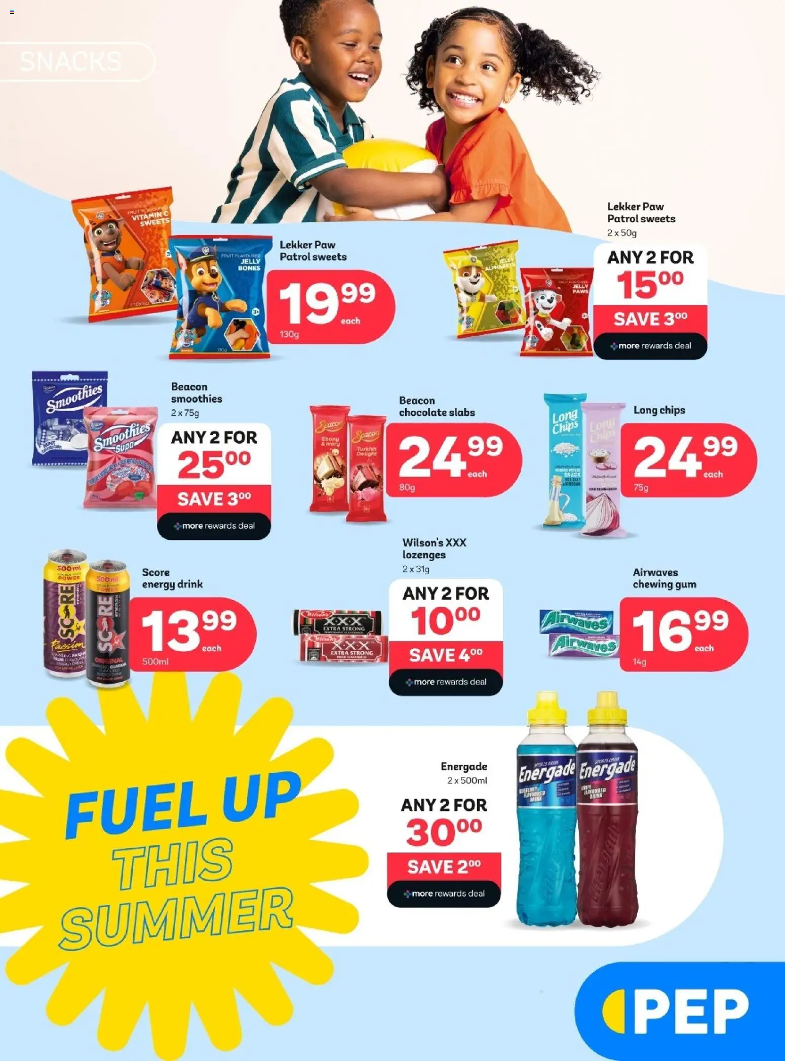 New PEP Stores catalogue – valid from 01.12.2025 | Page: 4 | Products: Sweets, Chocolate, Chips, Lozenges
