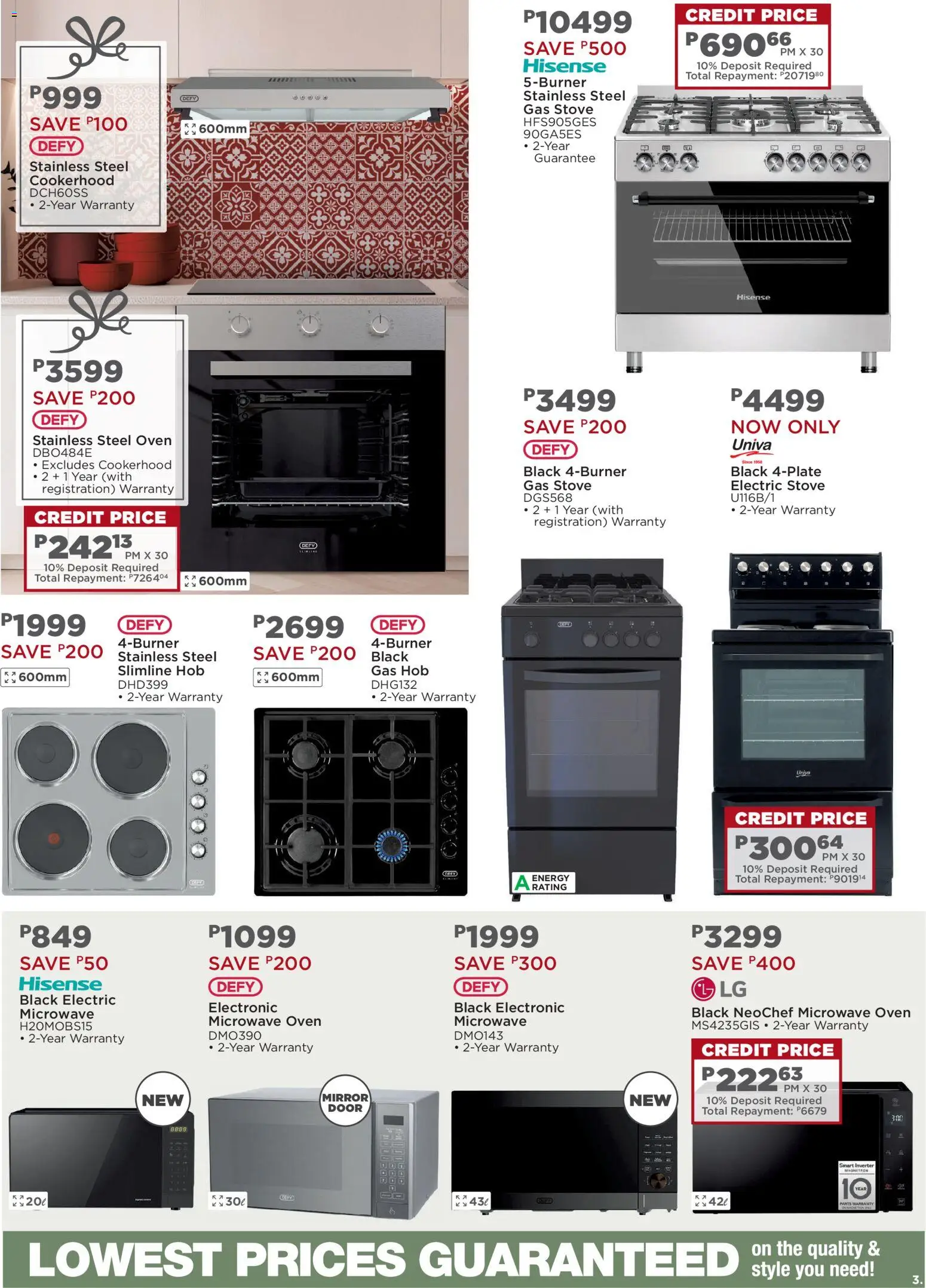New House and Home catalogue – valid from 08.12.2025 | Page: 3 | Products: Hob, Microwave oven, Mirror, Microwave