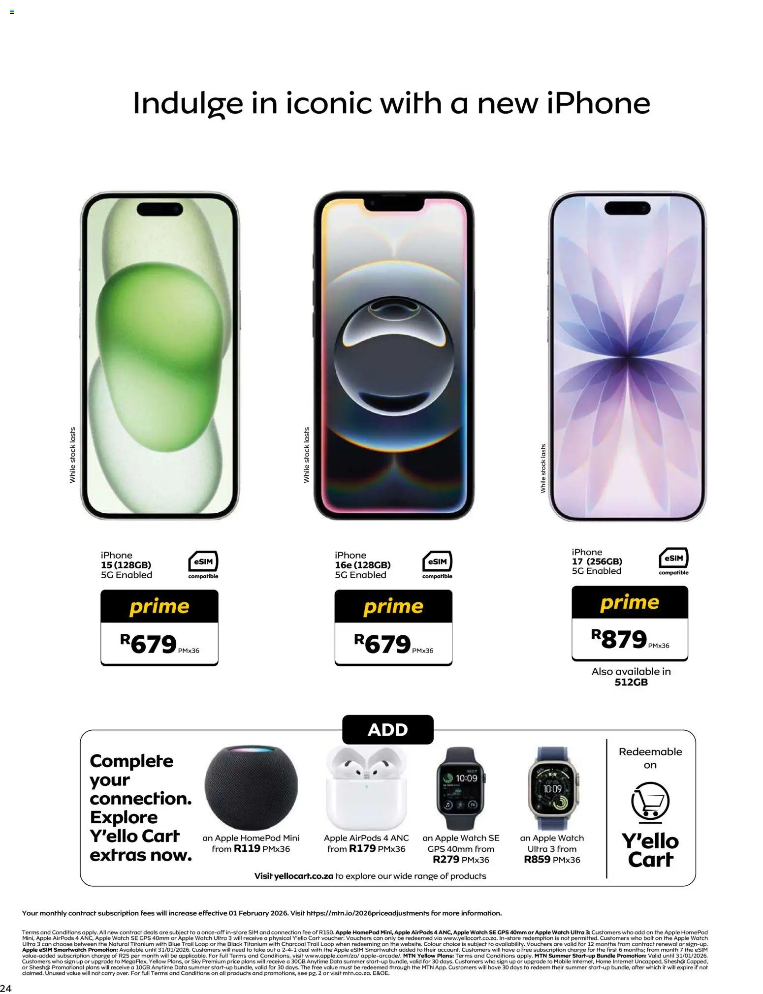 New MTN catalogue – valid from 08.12.2025 | Page: 26 | Products: Data, Watch, Smartwatch, Stock New MTN catalogue – valid from 08.12.2025 | Page: 26 | Products: Data, Watch, Smartwatch, Stock