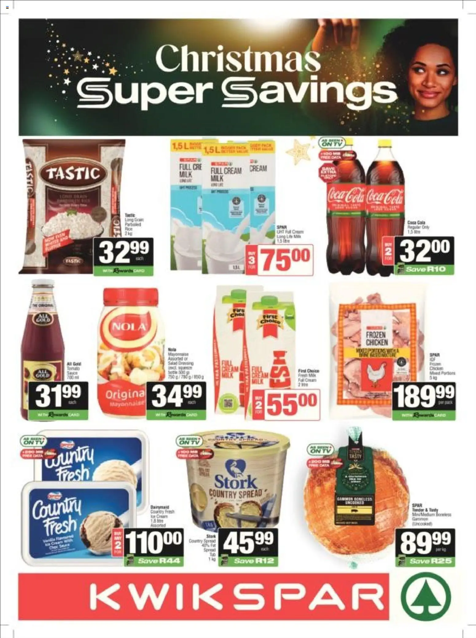 New KWIKSPAR catalogue – valid from 08.12.2025 | Page: 1 | Products: Data, Milk, Chicken, Cream New KWIKSPAR catalogue – valid from 08.12.2025 | Page: 1 | Products: Data, Milk, Chicken, Cream