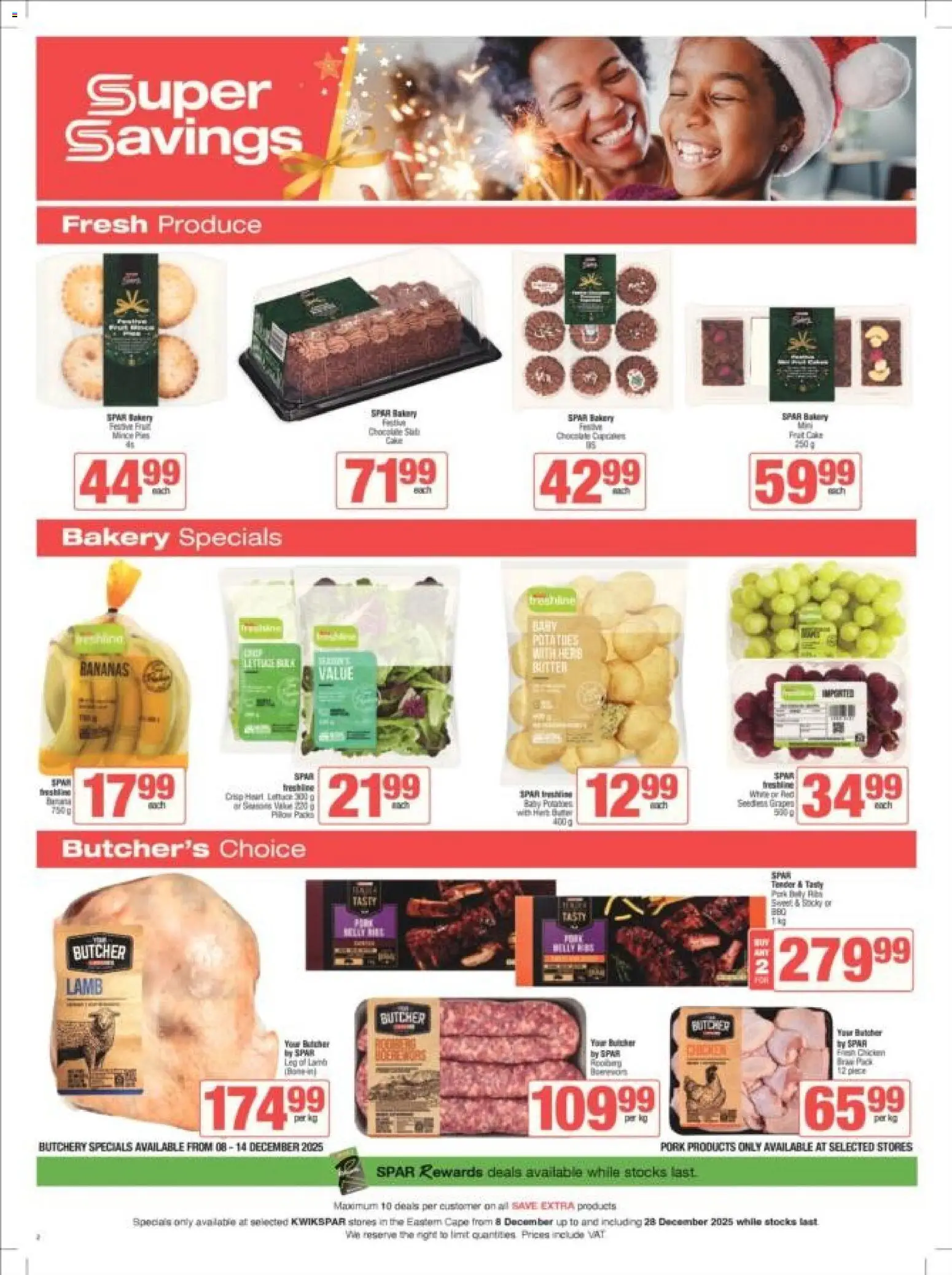 New KWIKSPAR catalogue – valid from 08.12.2025 | Page: 2 | Products: Bakery, Pillow, Butter, Bananas New KWIKSPAR catalogue – valid from 08.12.2025 | Page: 2 | Products: Bakery, Pillow, Butter, Bananas