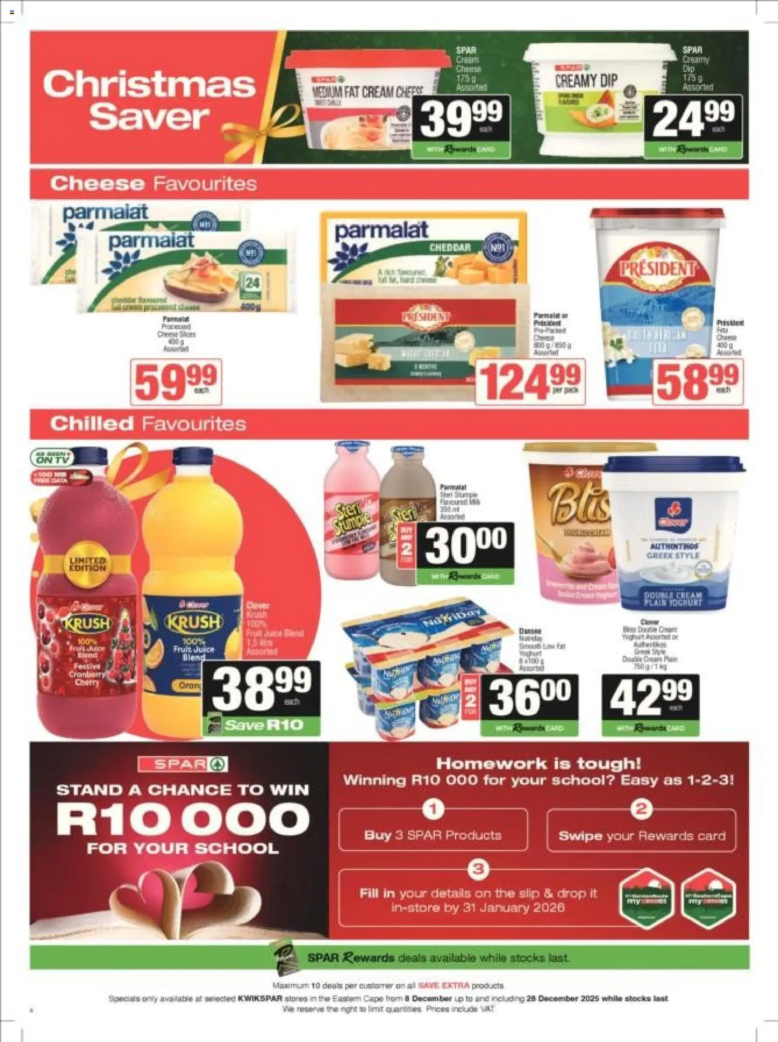 New KWIKSPAR catalogue – valid from 08.12.2025 | Page: 6 | Products: Press, Juice, Cream, Fruit New KWIKSPAR catalogue – valid from 08.12.2025 | Page: 6 | Products: Press, Juice, Cream, Fruit