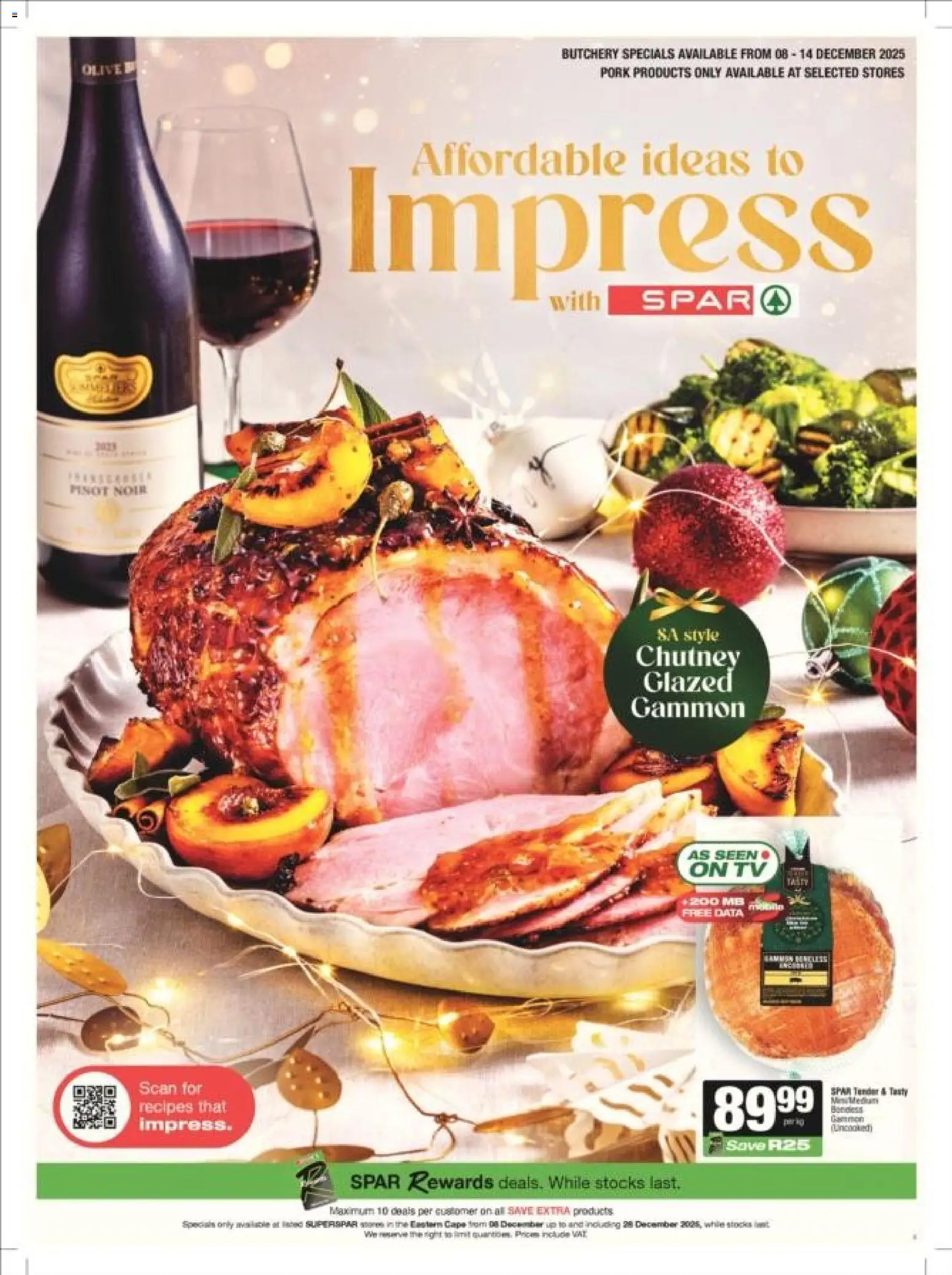 New Superspar catalogue – valid from 08.12.2025 | Page: 3 | Products: Data, Chutney, TV, Pork New Superspar catalogue – valid from 08.12.2025 | Page: 3 | Products: Data, Chutney, TV, Pork